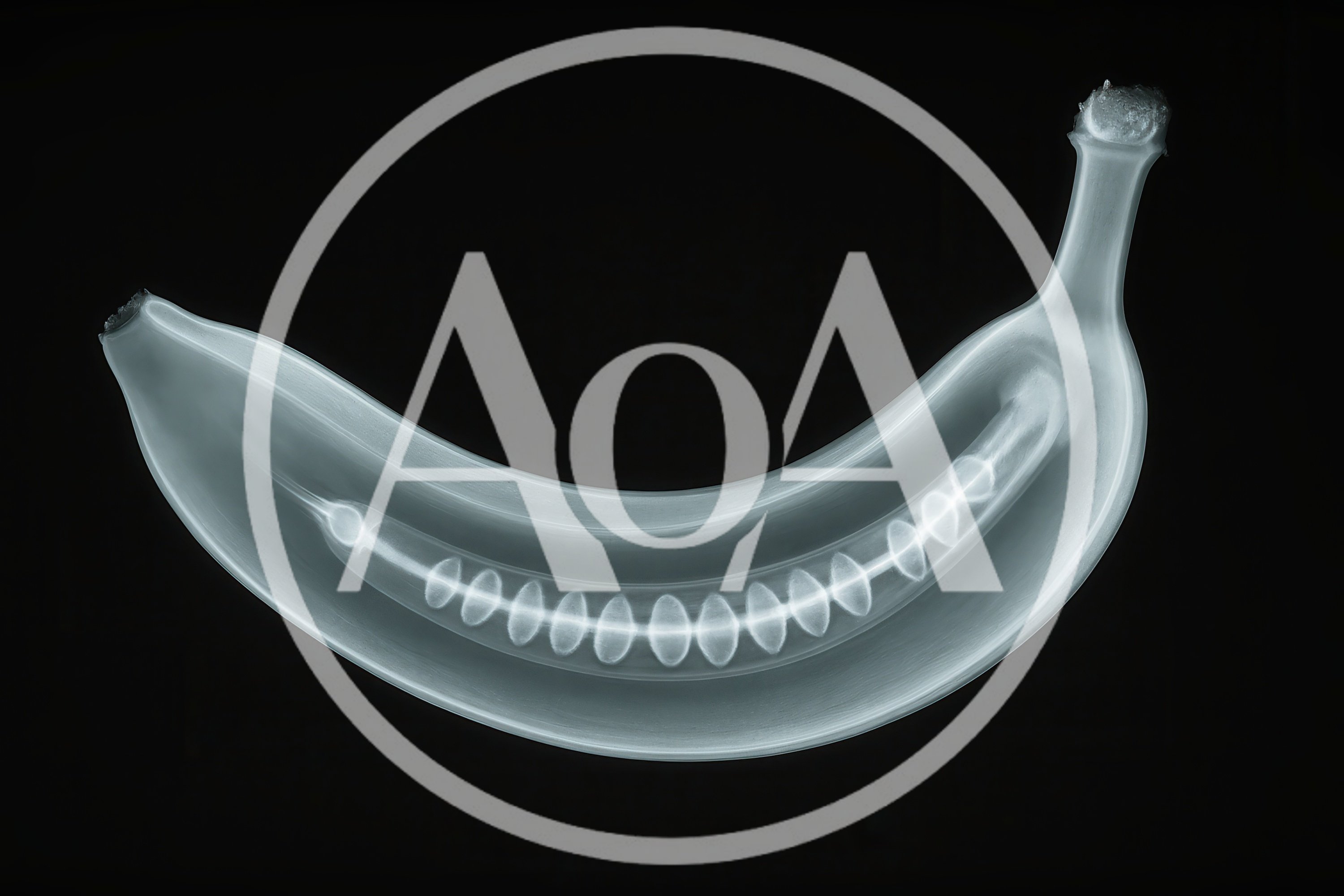 X-Ray Scan Of A Single Ripe Banana