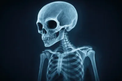 X-Ray View Of A Human Skeleton