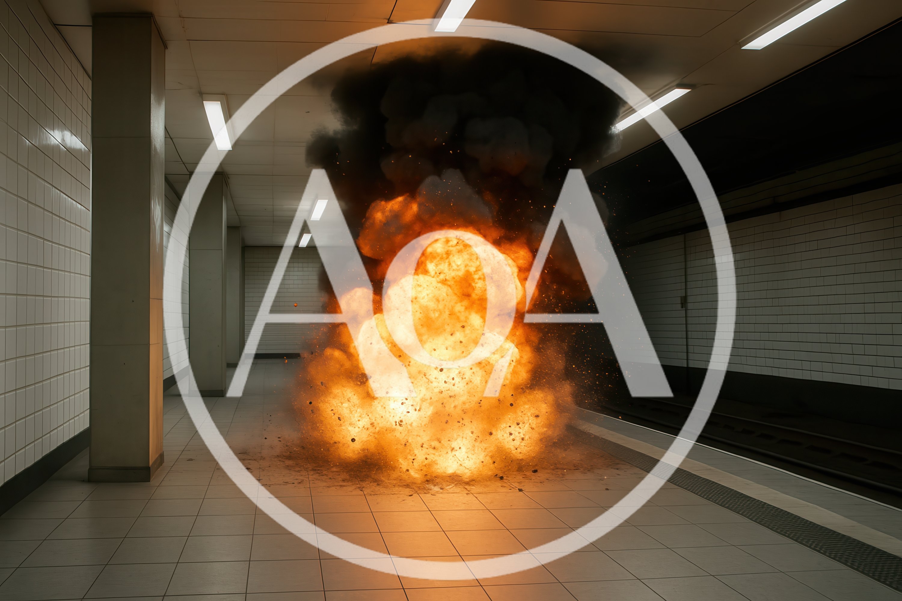 Large Explosion Inside A Subway Station Platform