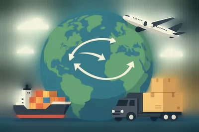 Global Logistics and International Shipping Concept