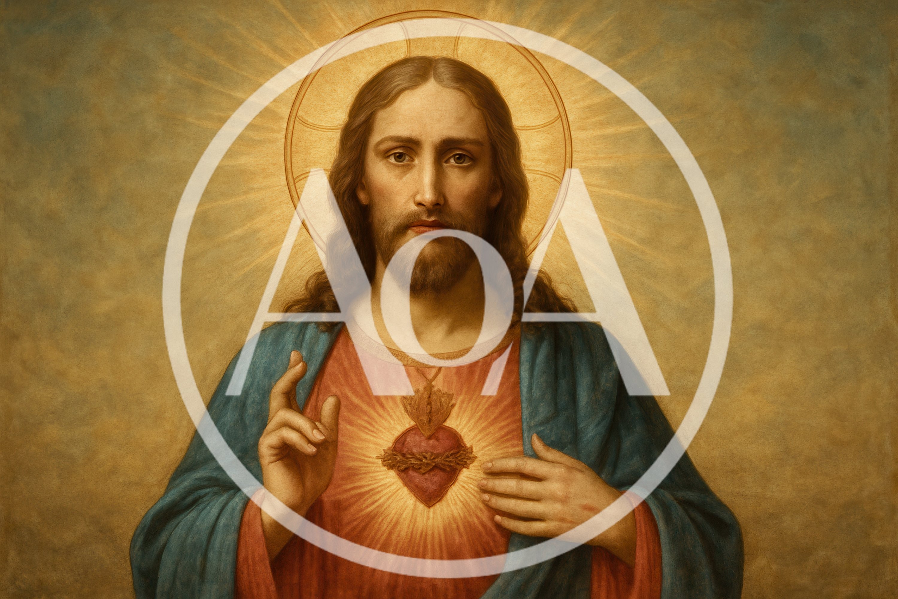 Sacred Heart Of Jesus Religious Oil Painting