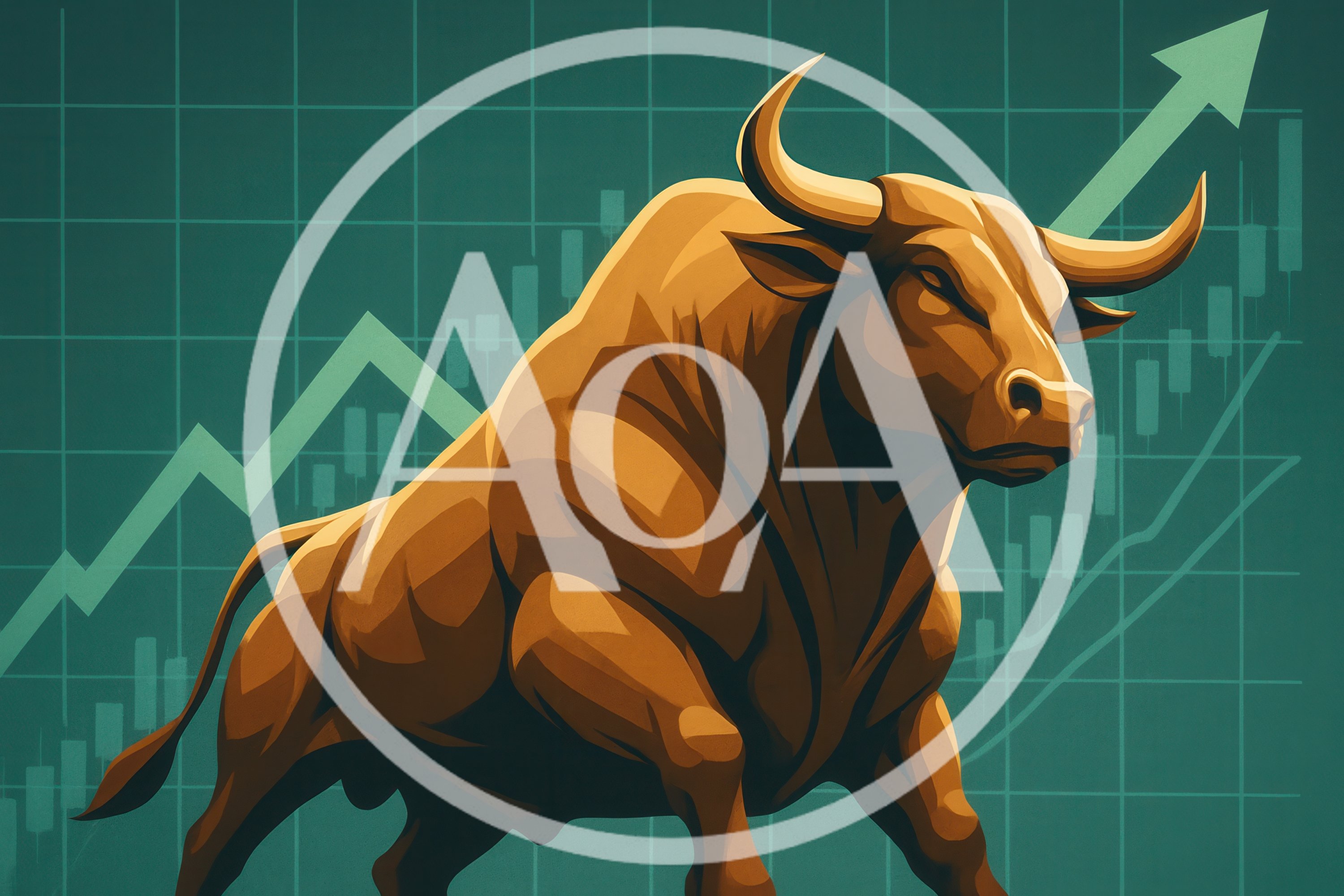 Golden Bull Symbolizing Financial Market Growth