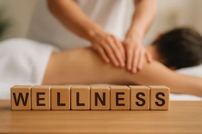 Massage Therapist Performing Back Massage for Wellness