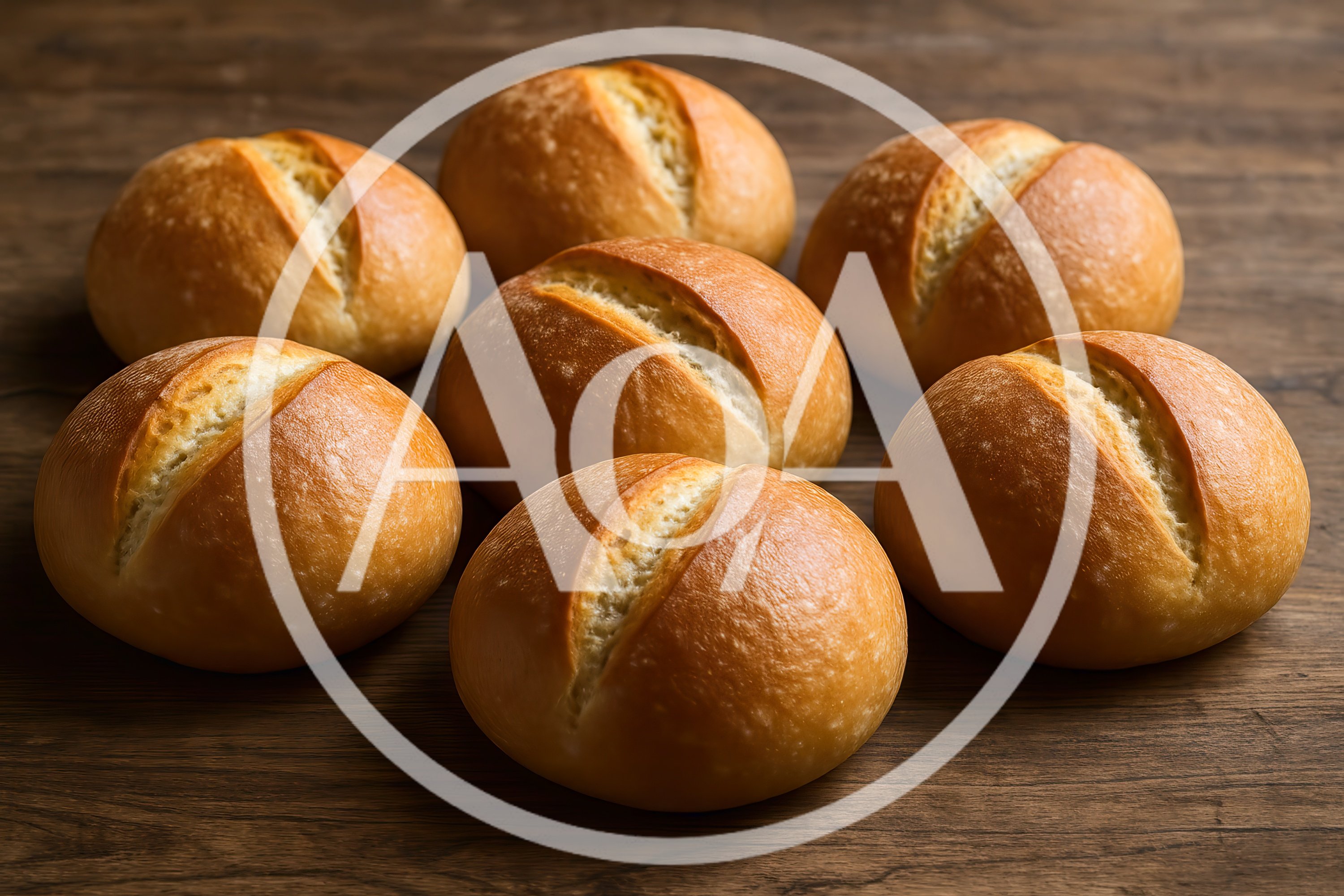 Freshly Baked Golden Brown Bread Rolls