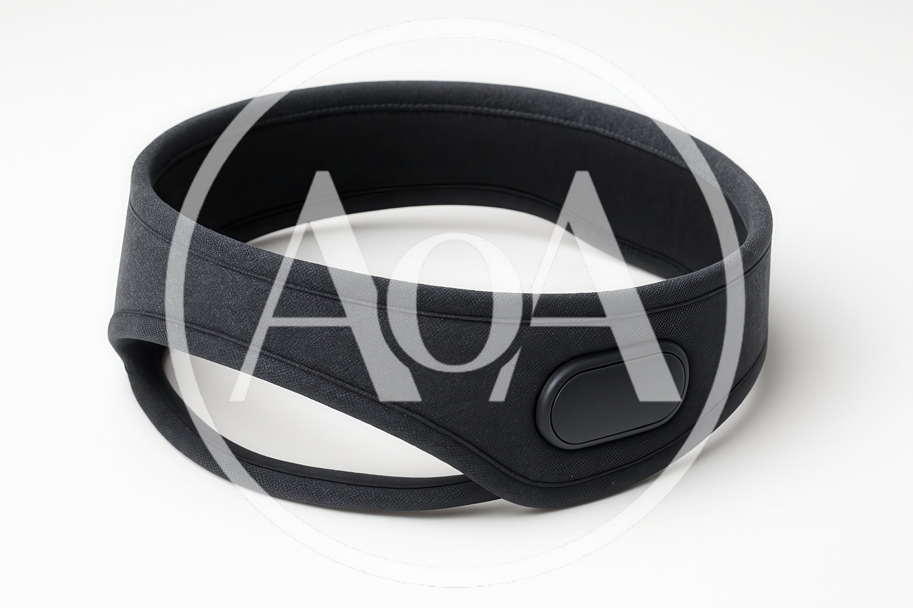 Black Wearable Sleep Tracking Headband Device