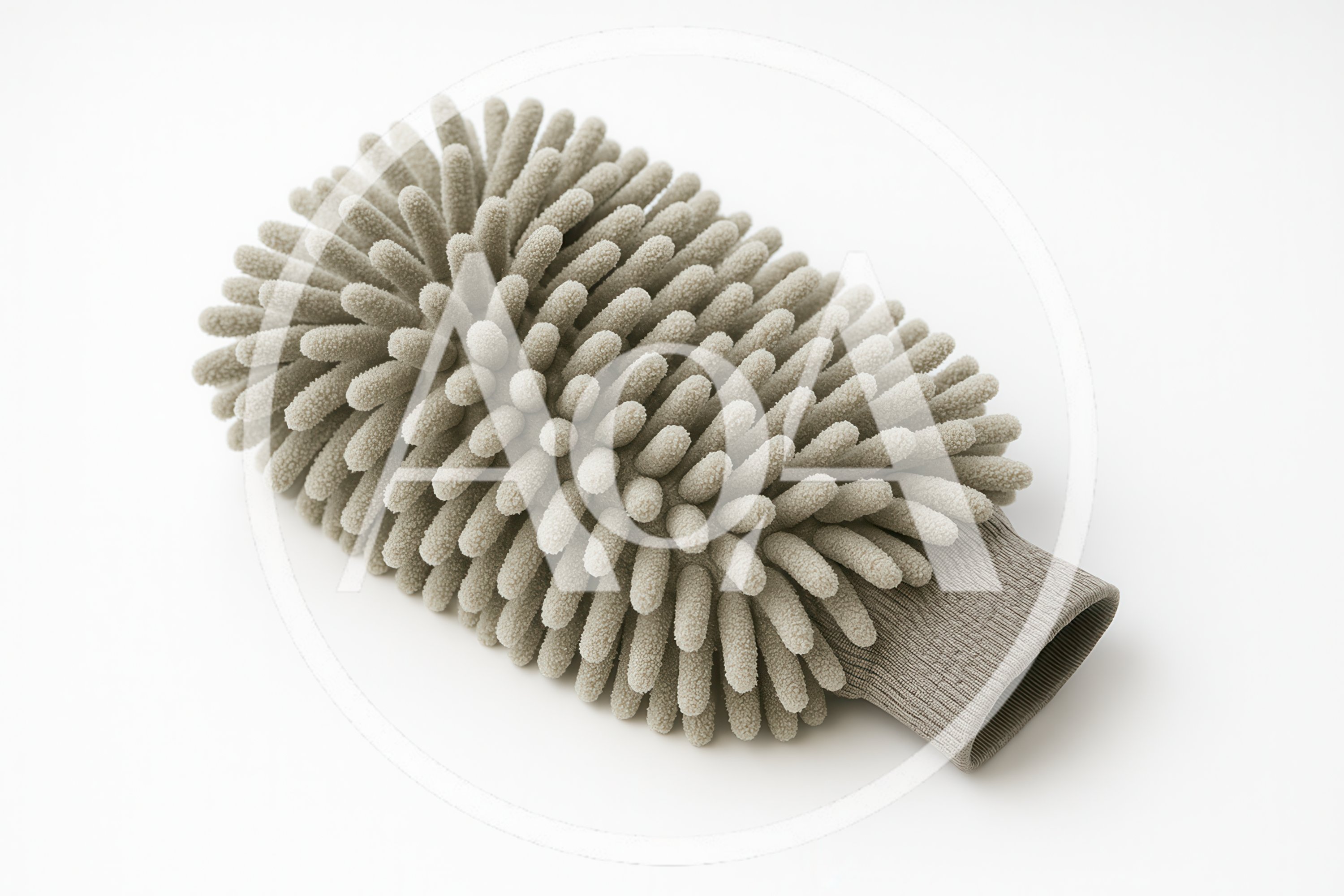 Gray Microfiber Chenille Car Wash Mitt