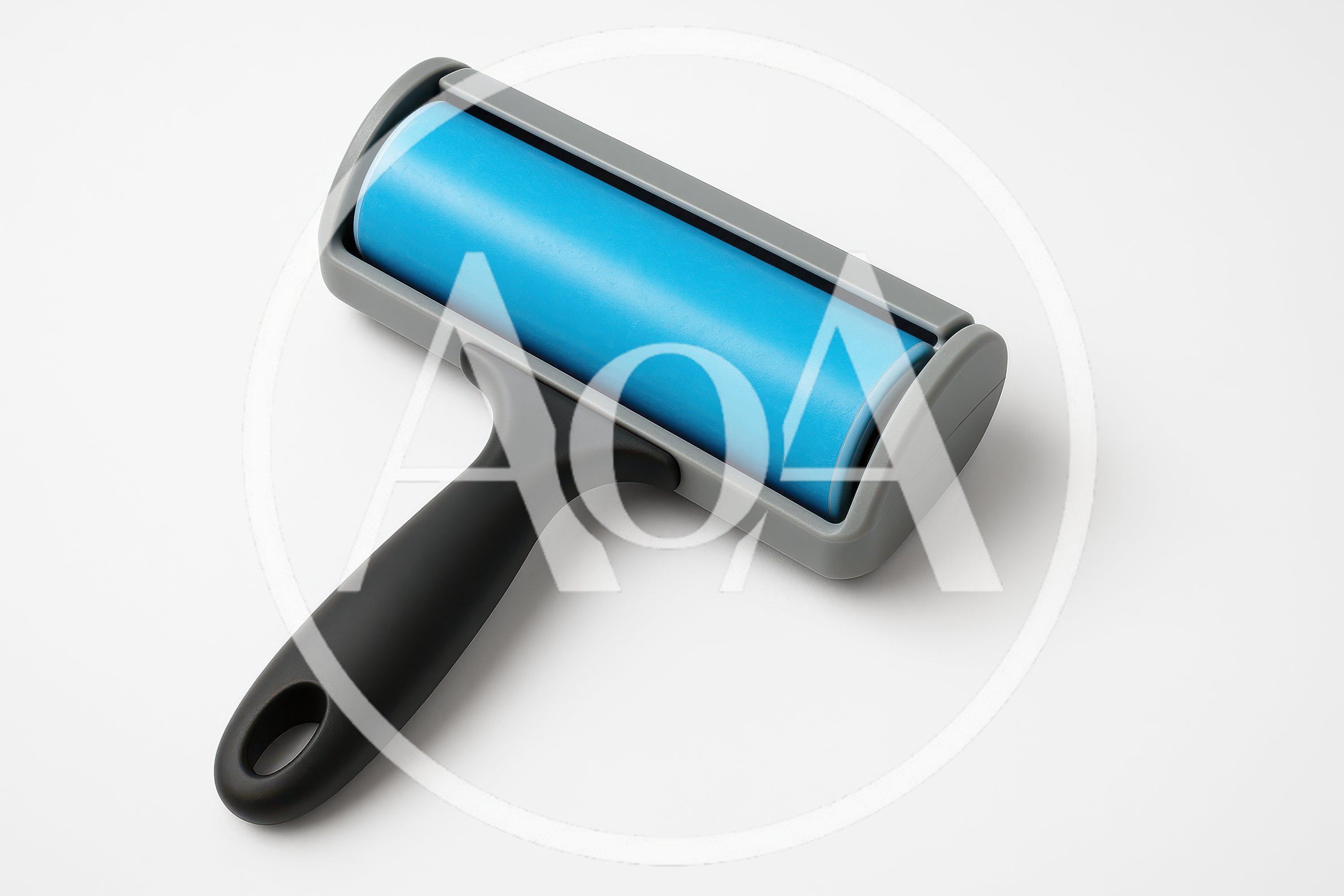 Lint Roller With Blue Adhesive Sheet