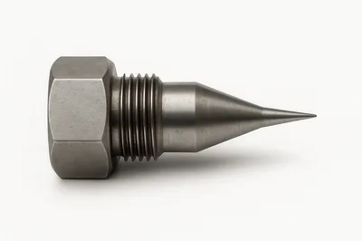 Industrial Metal Pointed Threaded Bolt Component