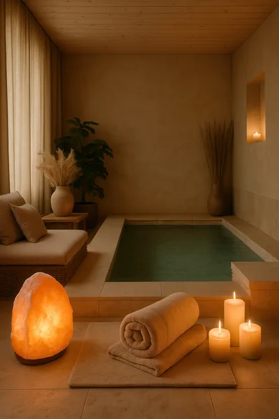 Luxury Spa Interior With Indoor Plunge Pool