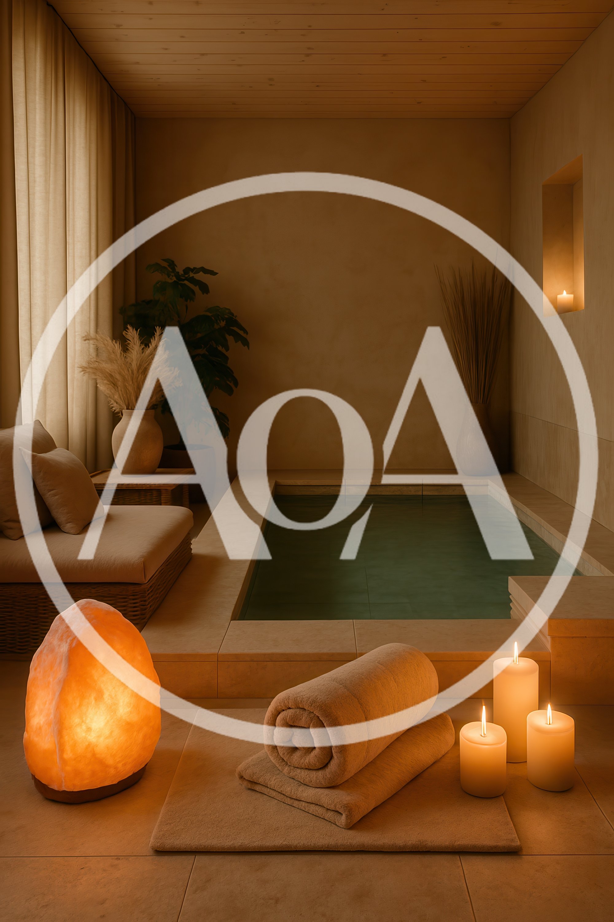Luxury Spa Interior With Indoor Plunge Pool