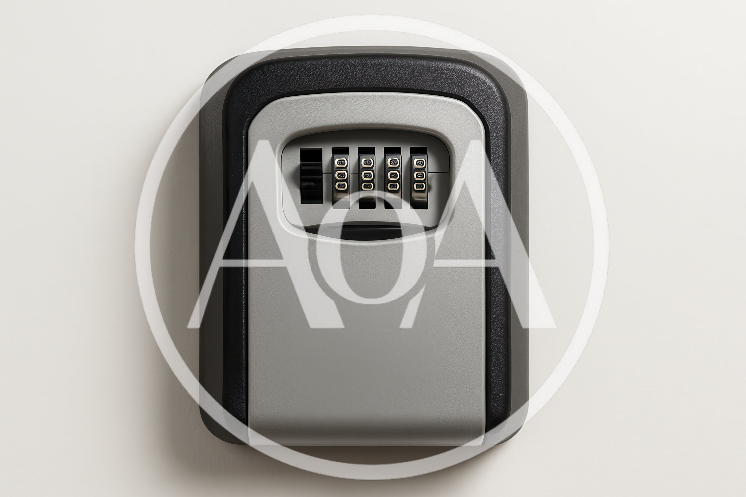 Wall Mounted Key Lock Box With Combination Dial