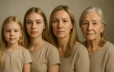 Four Generations of Women Portrait