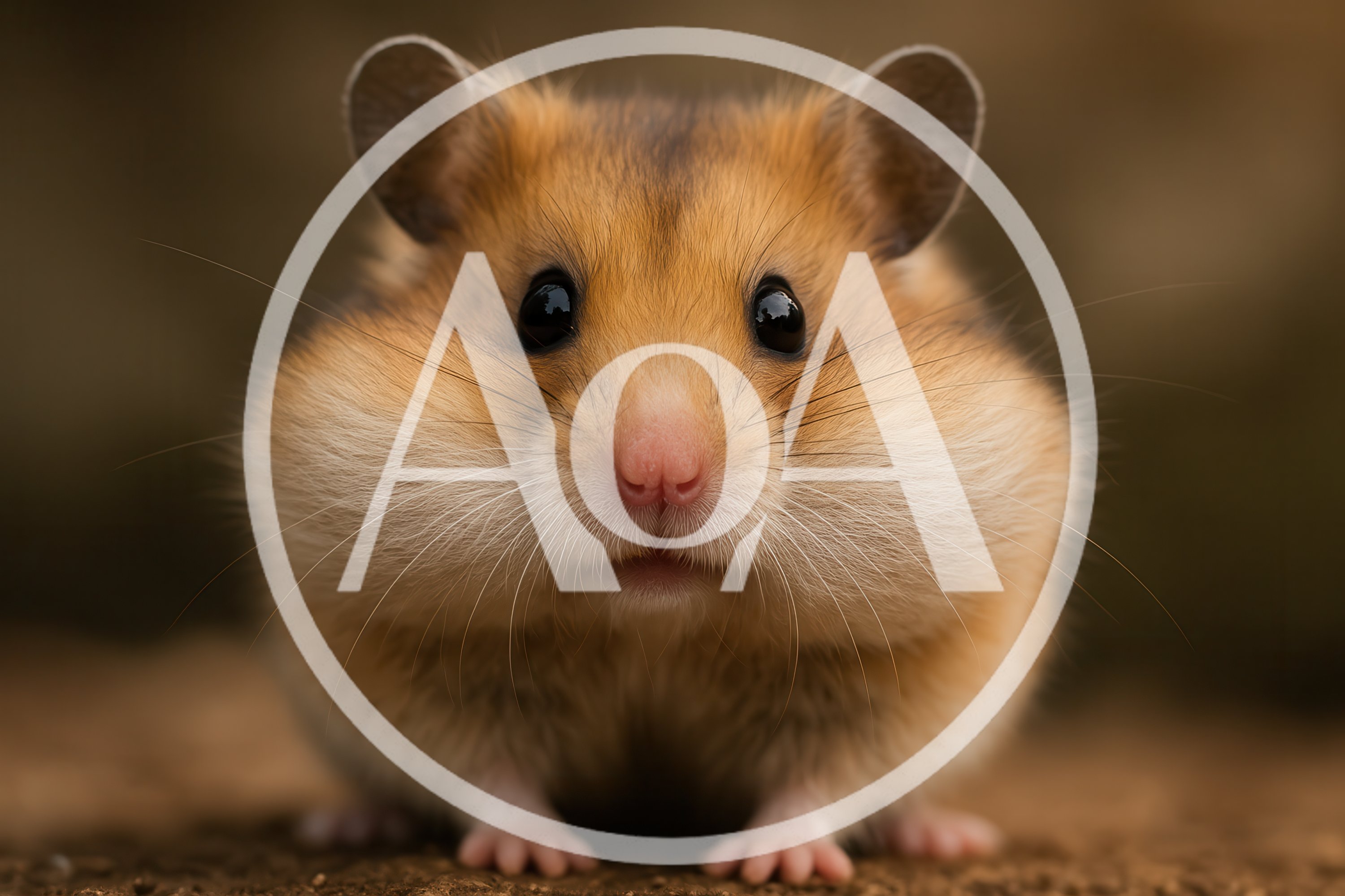 Close Up Portrait Of A Syrian Hamster