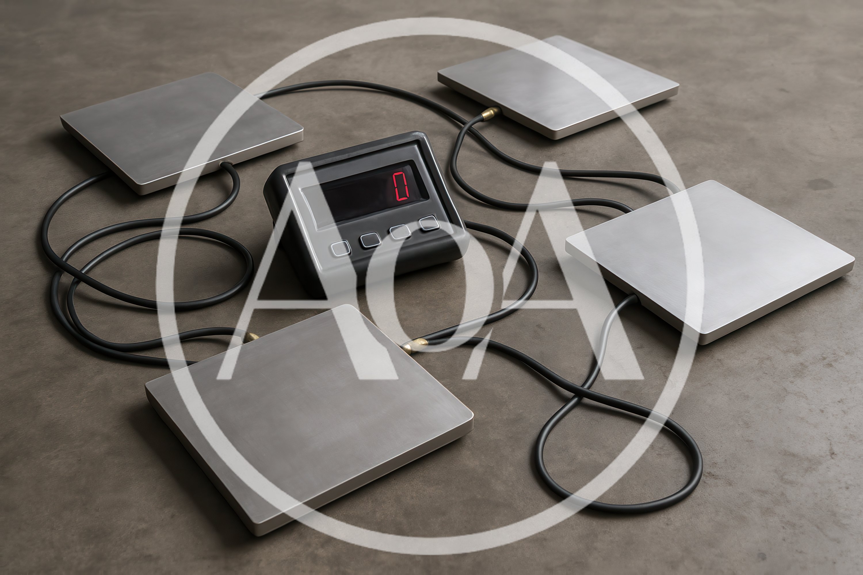 Digital Industrial Scale System With Four Weighing Platforms
