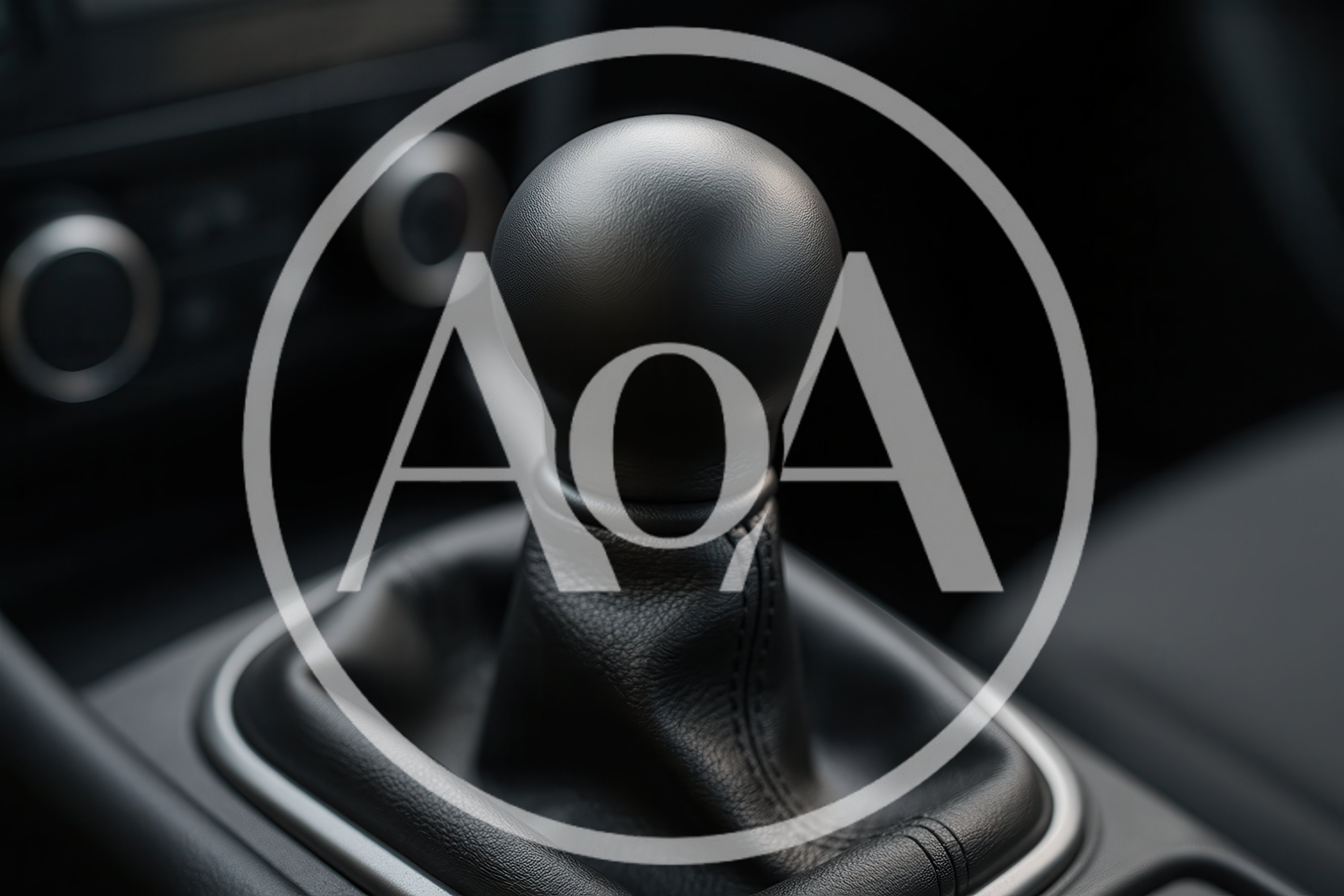 Manual Gear Shift Knob In A Modern Car Interior