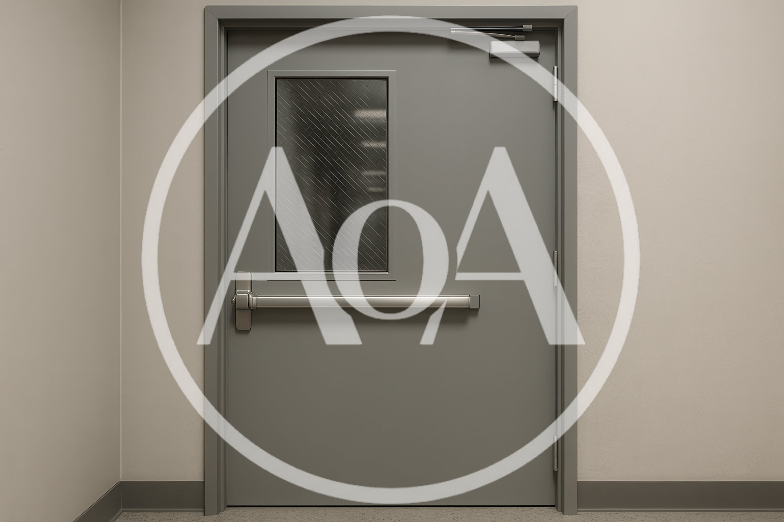 Commercial Steel Fire Door With Panic Bar