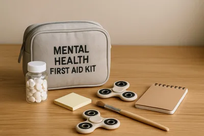 Mental Health First Aid Kit With Fidget Spinners