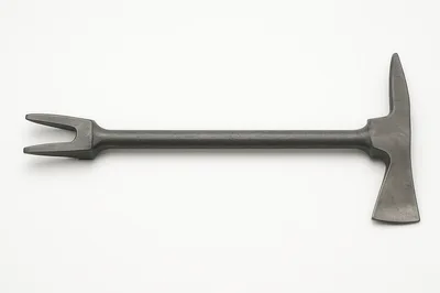 Industrial Steel Firefighter Halligan Tool Isolated