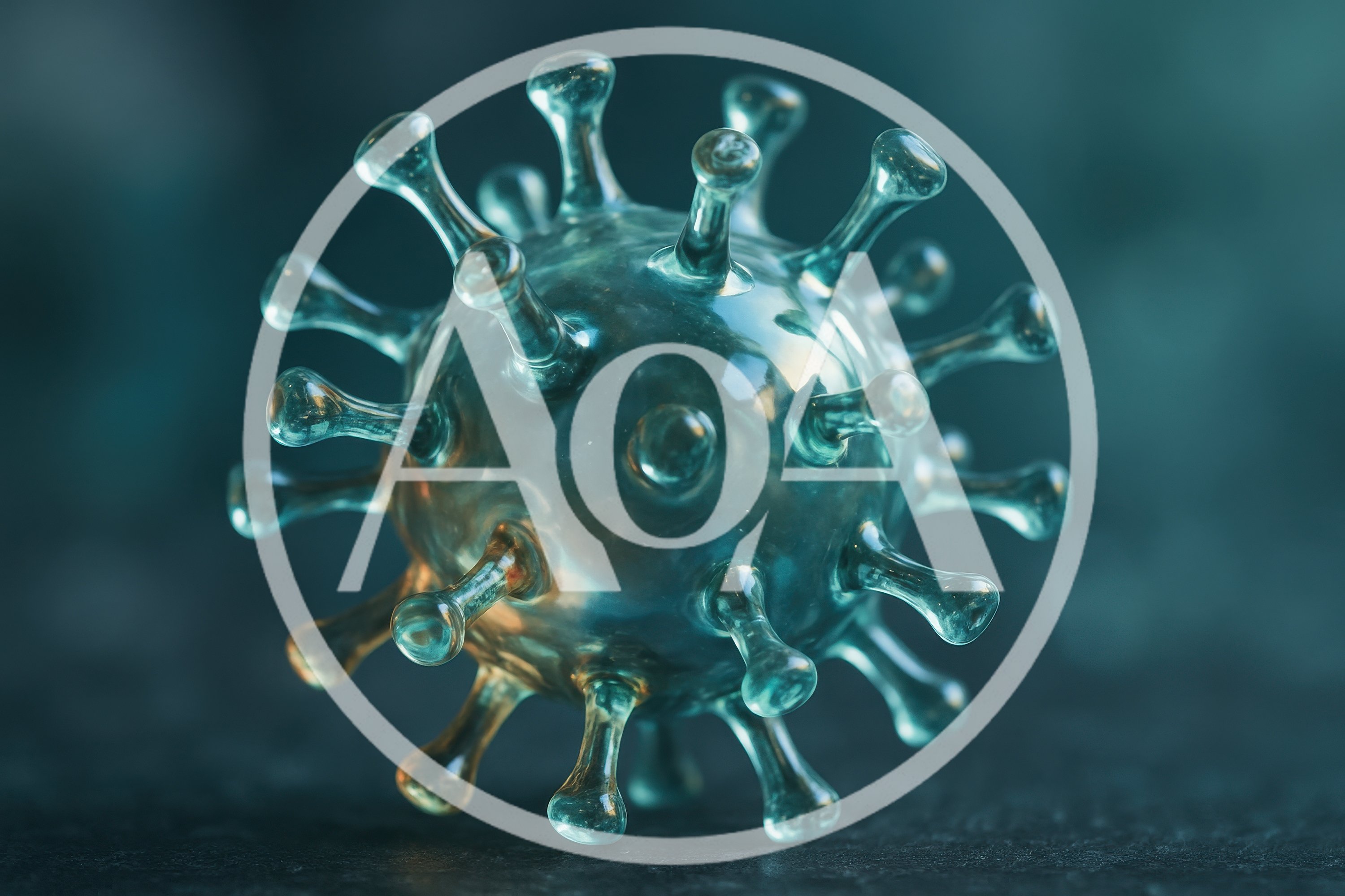 3D Rendered Coronavirus Particle Model