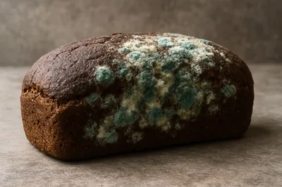 Moldy Loaf Of Dark Rye Bread