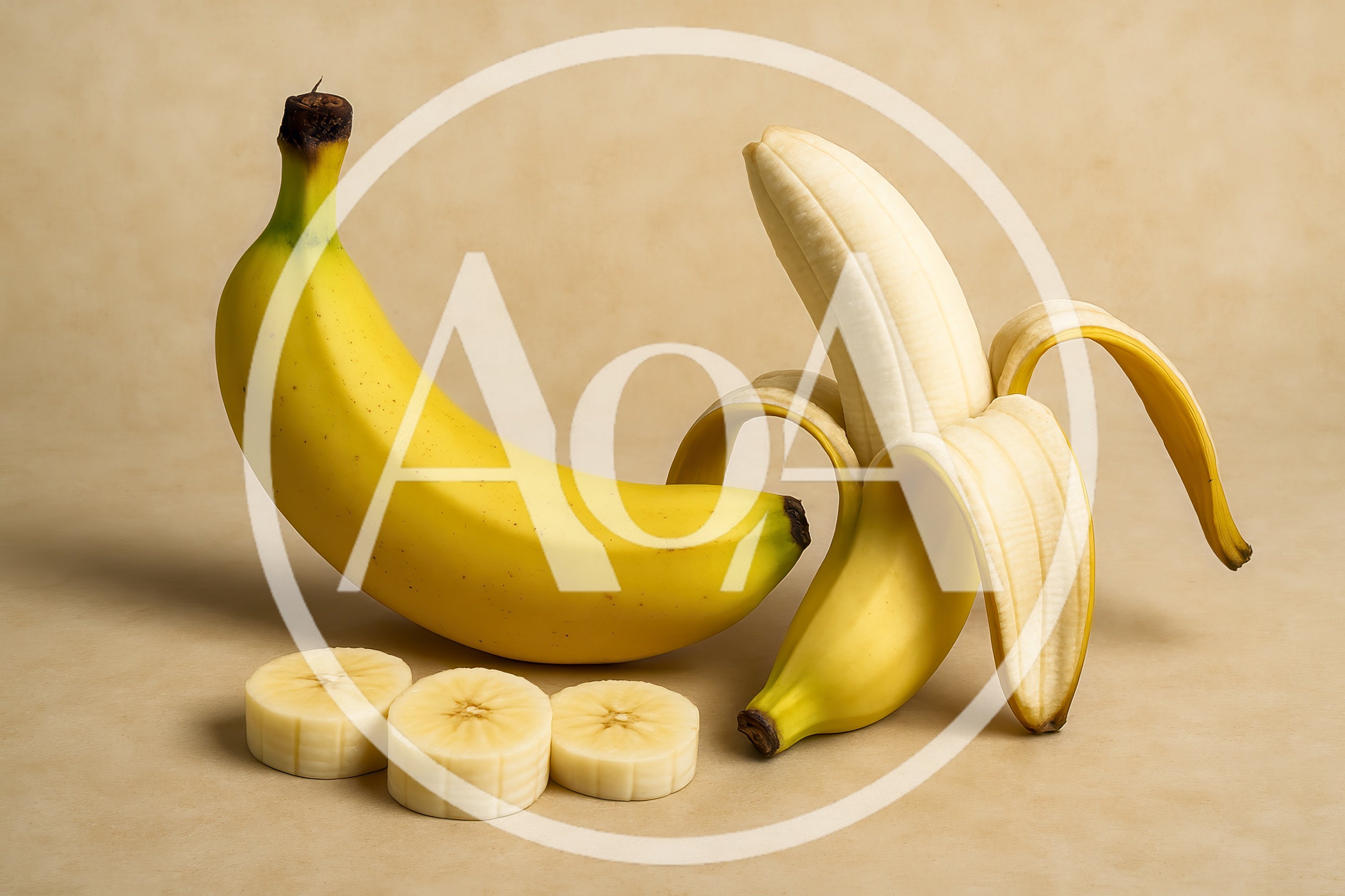 Whole And Peeled Bananas With Sliced Banana Pieces