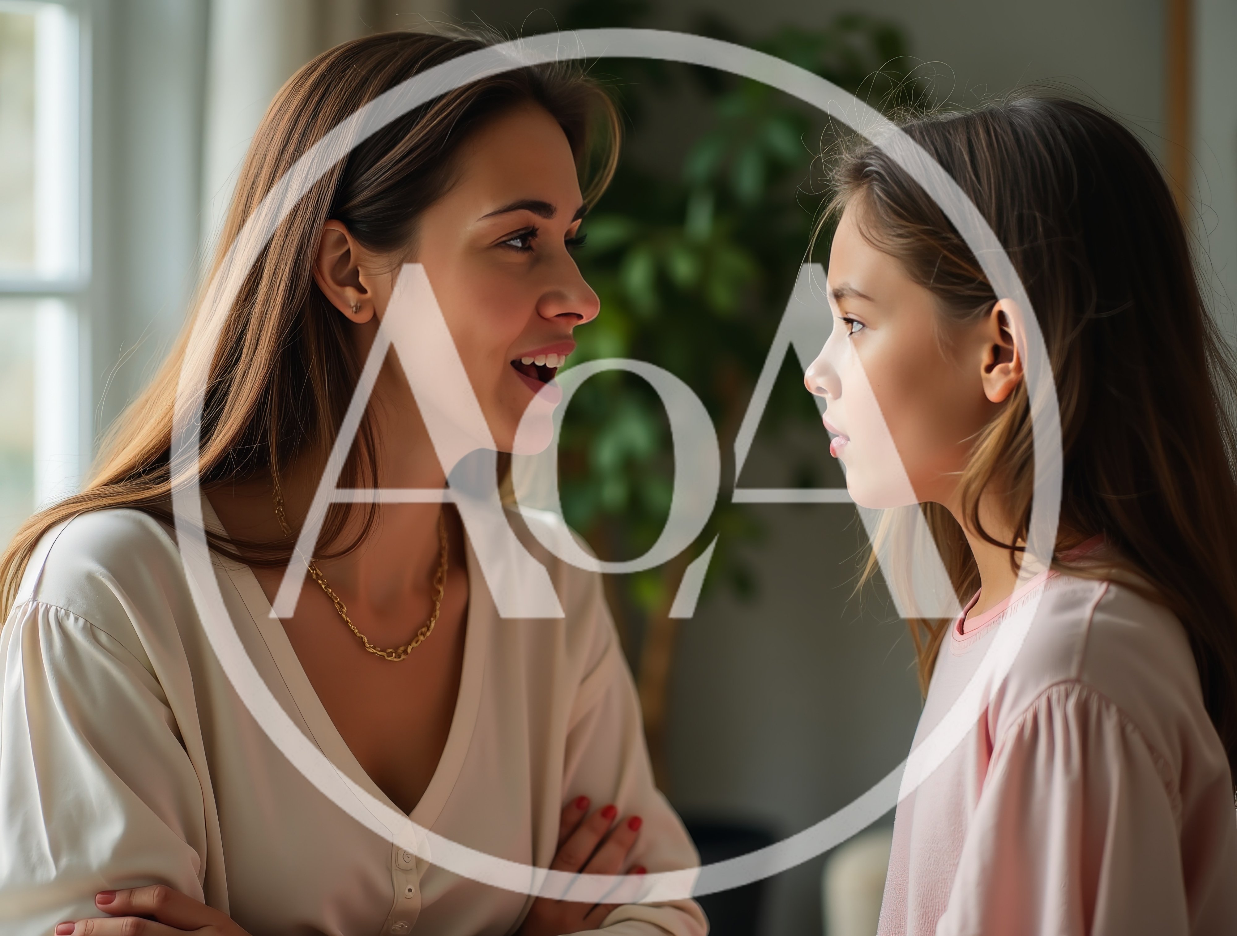 Mother And Daughter Having A Heartfelt Conversation