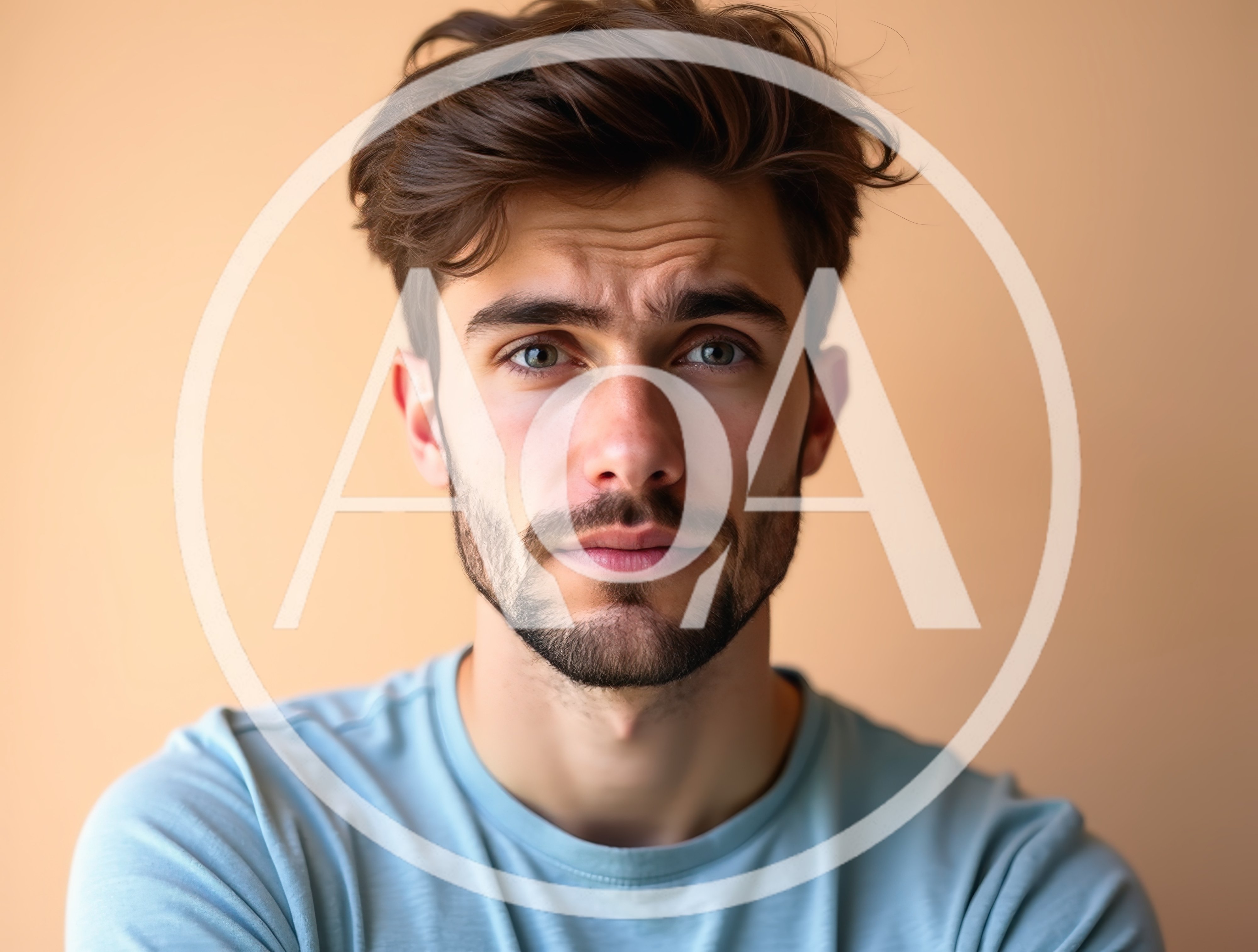 Portrait Of A Young Man With Stubble