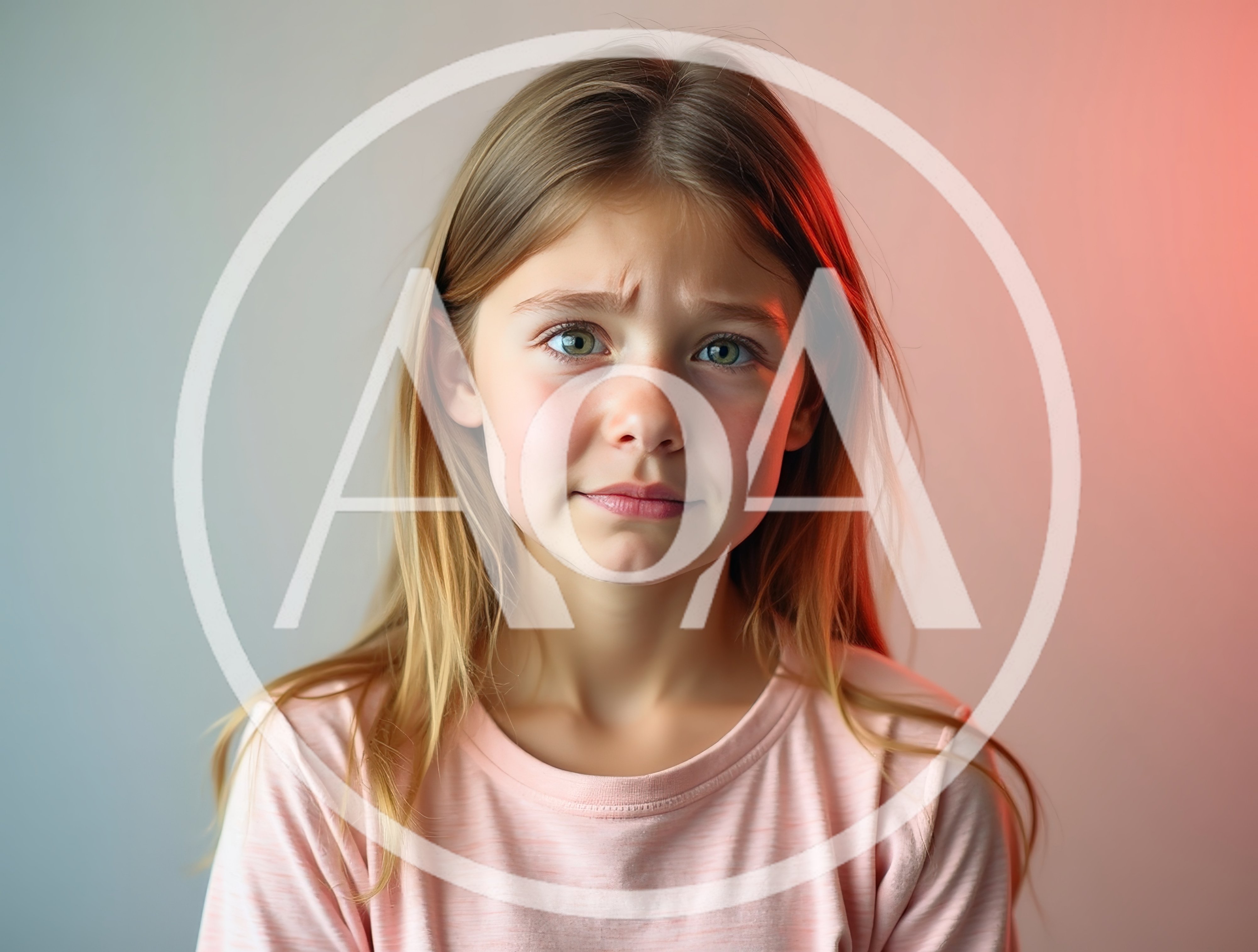 Portrait Of A Sad Young Girl