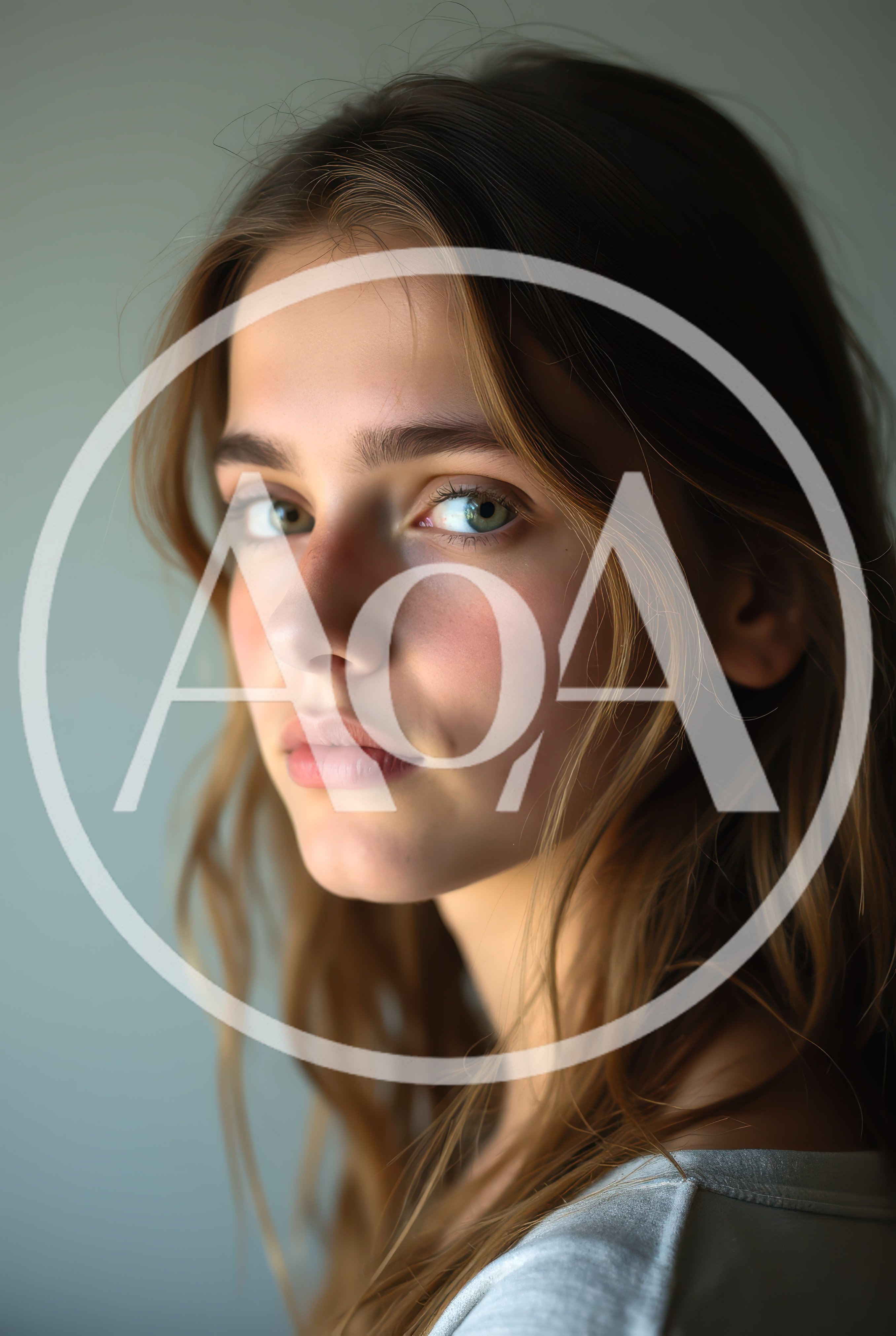 Portrait Of A Young Woman With Natural Makeup