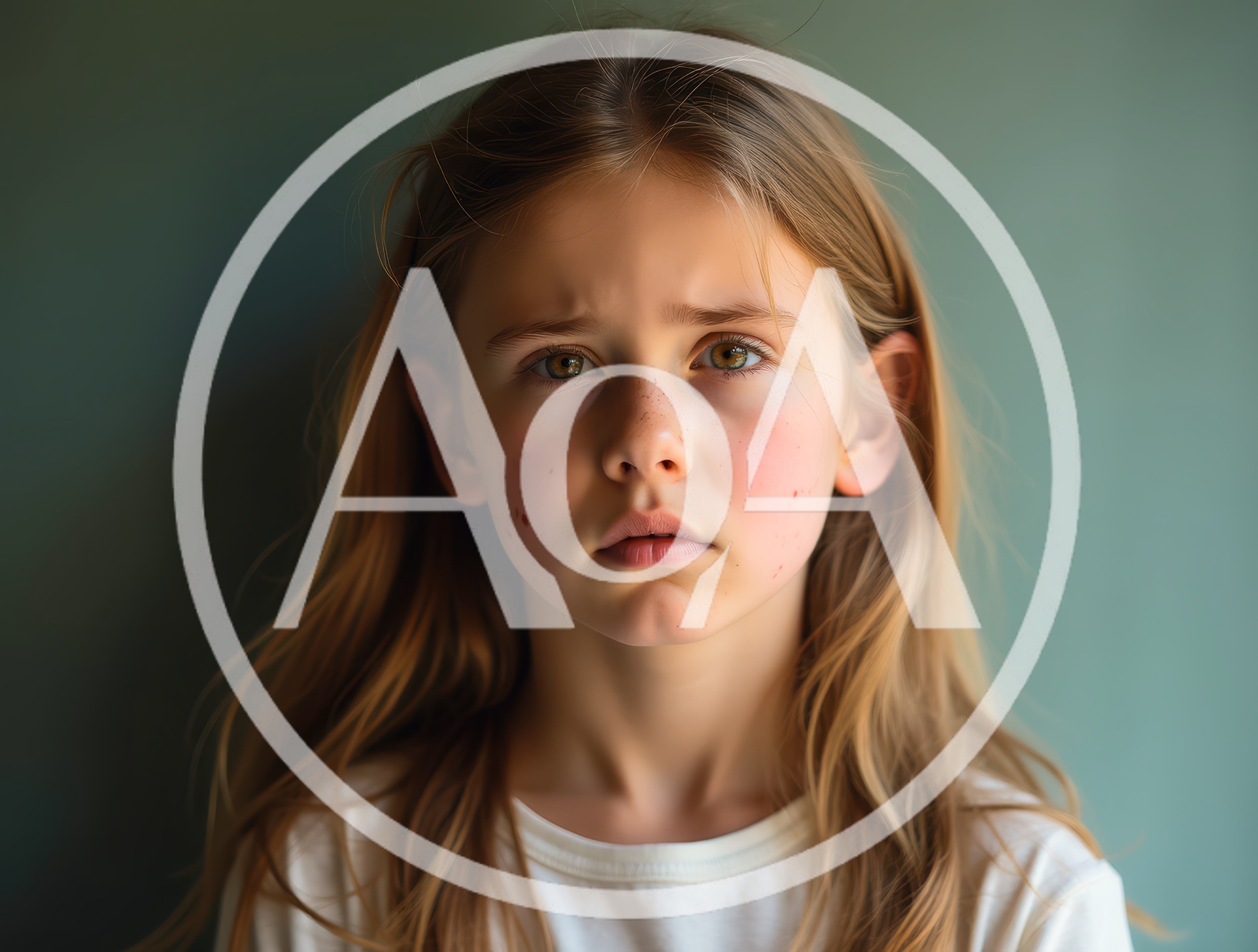 Portrait Of A Sad Young Girl