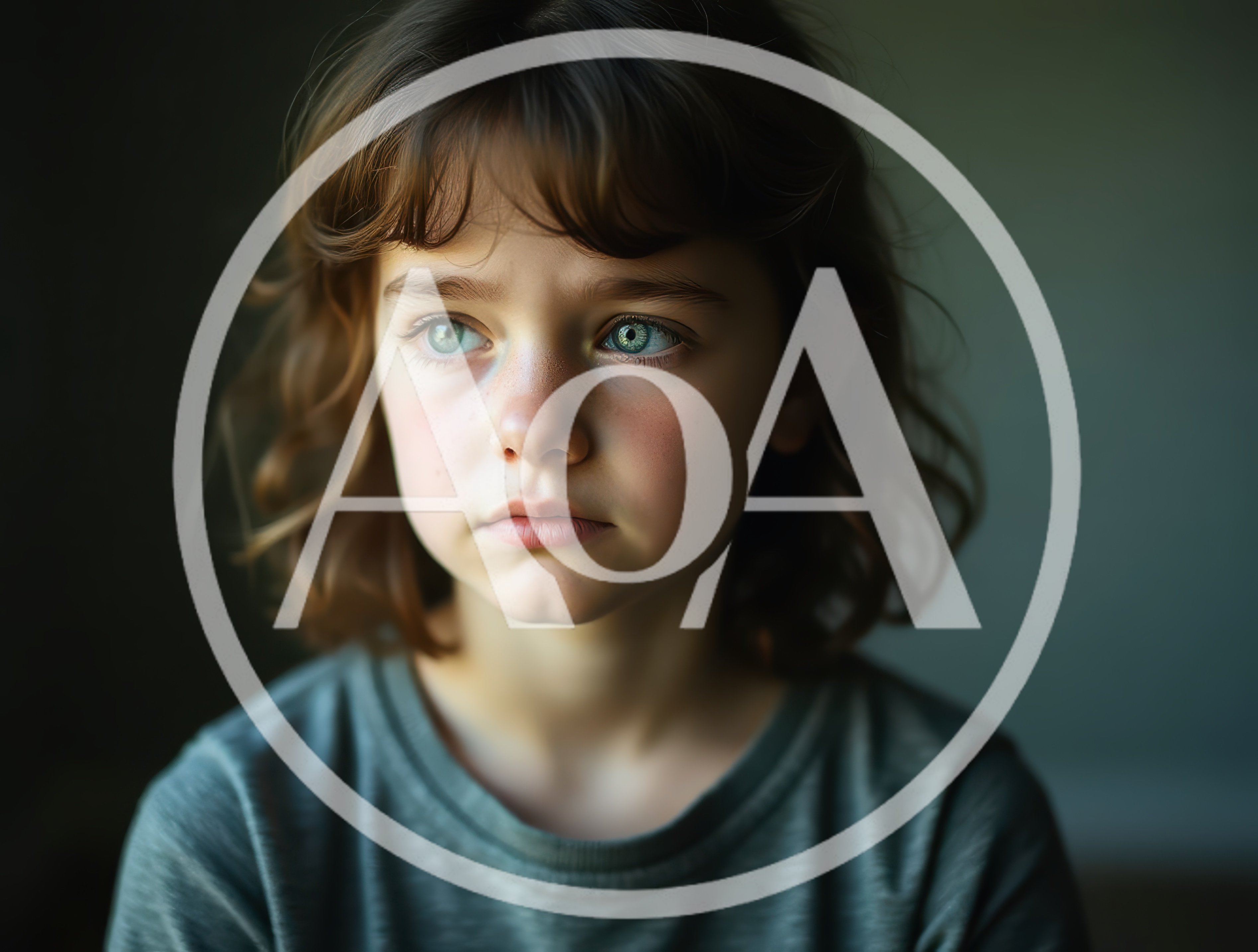 Portrait Of A Young Child With Expressive Eyes