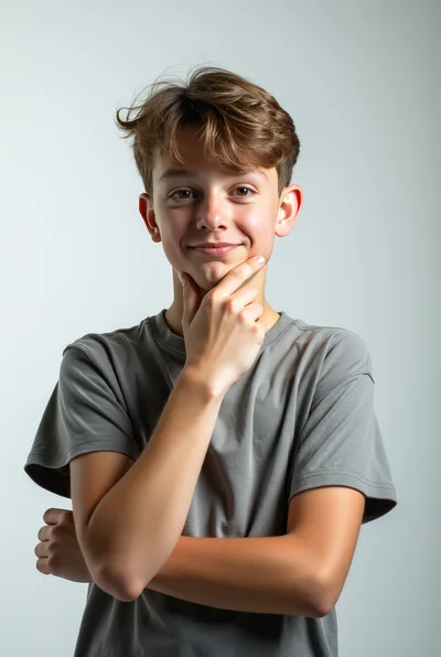 Portrait Of A Thoughtful Teenage Boy