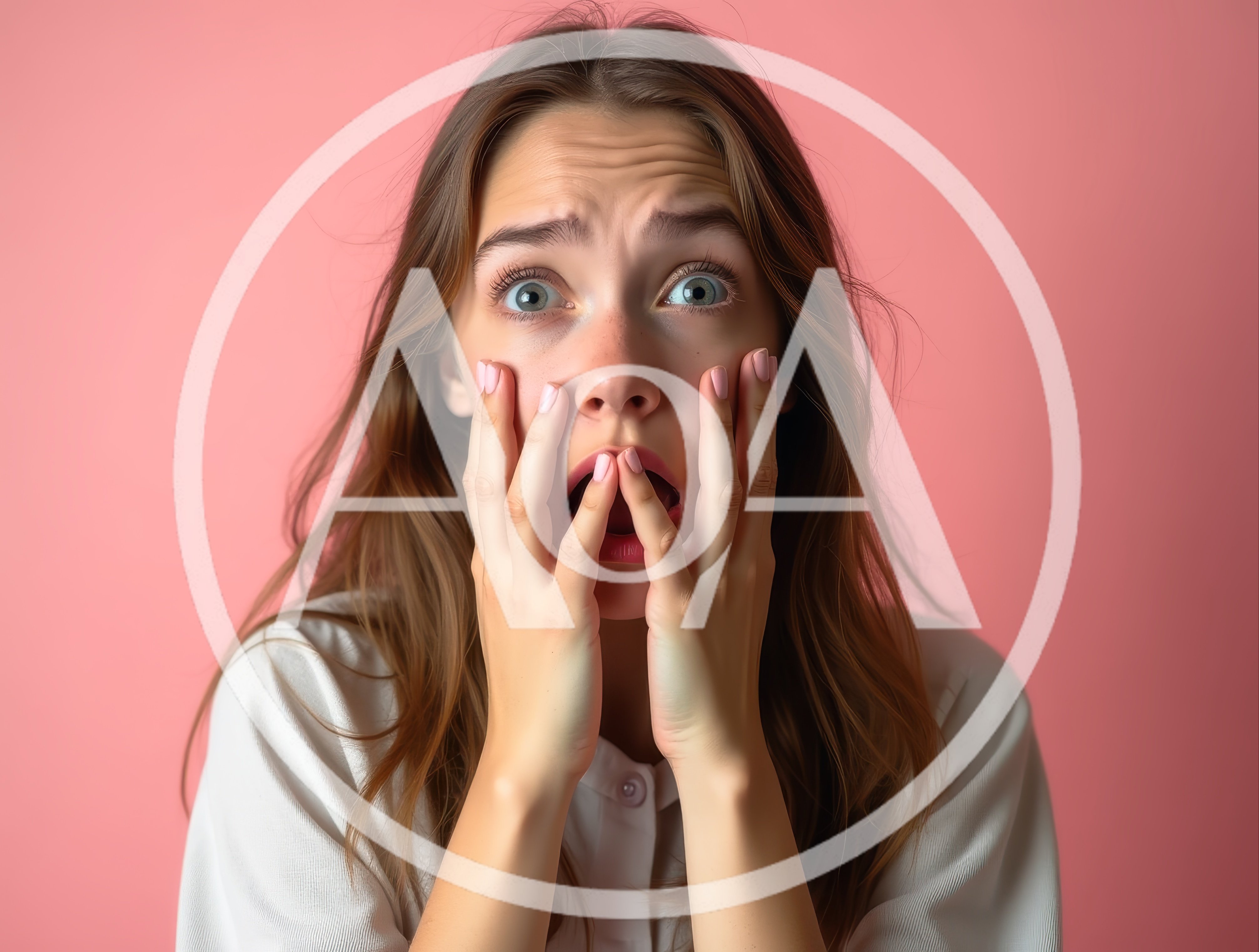 Young Woman Expressing Shock And Surprise