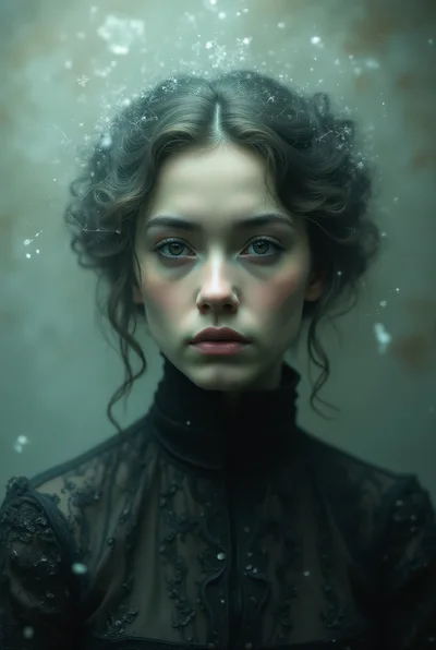 Portrait Of A Victorian Woman With Ethereal Atmosphere