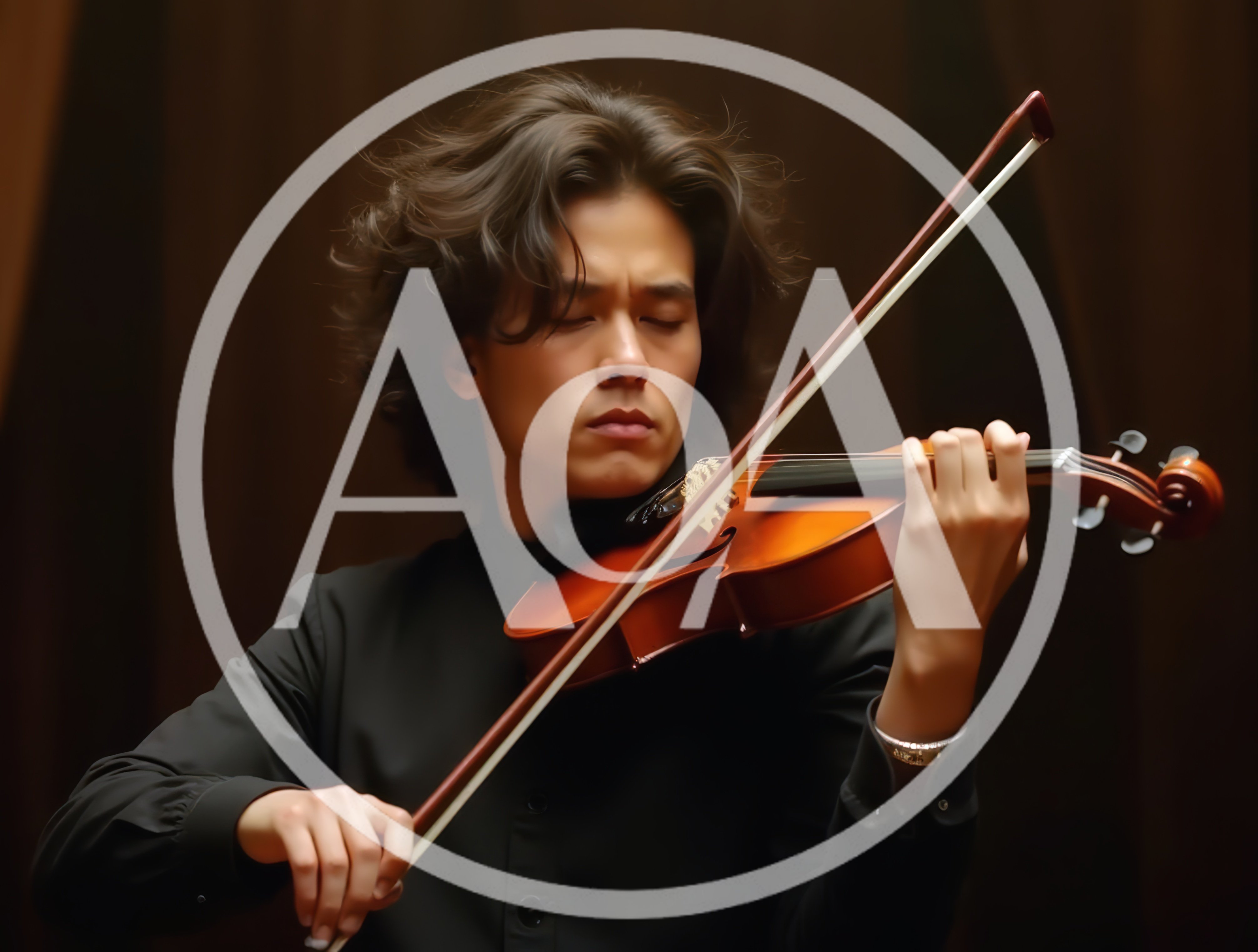 Young Male Violinist Performing On Stage