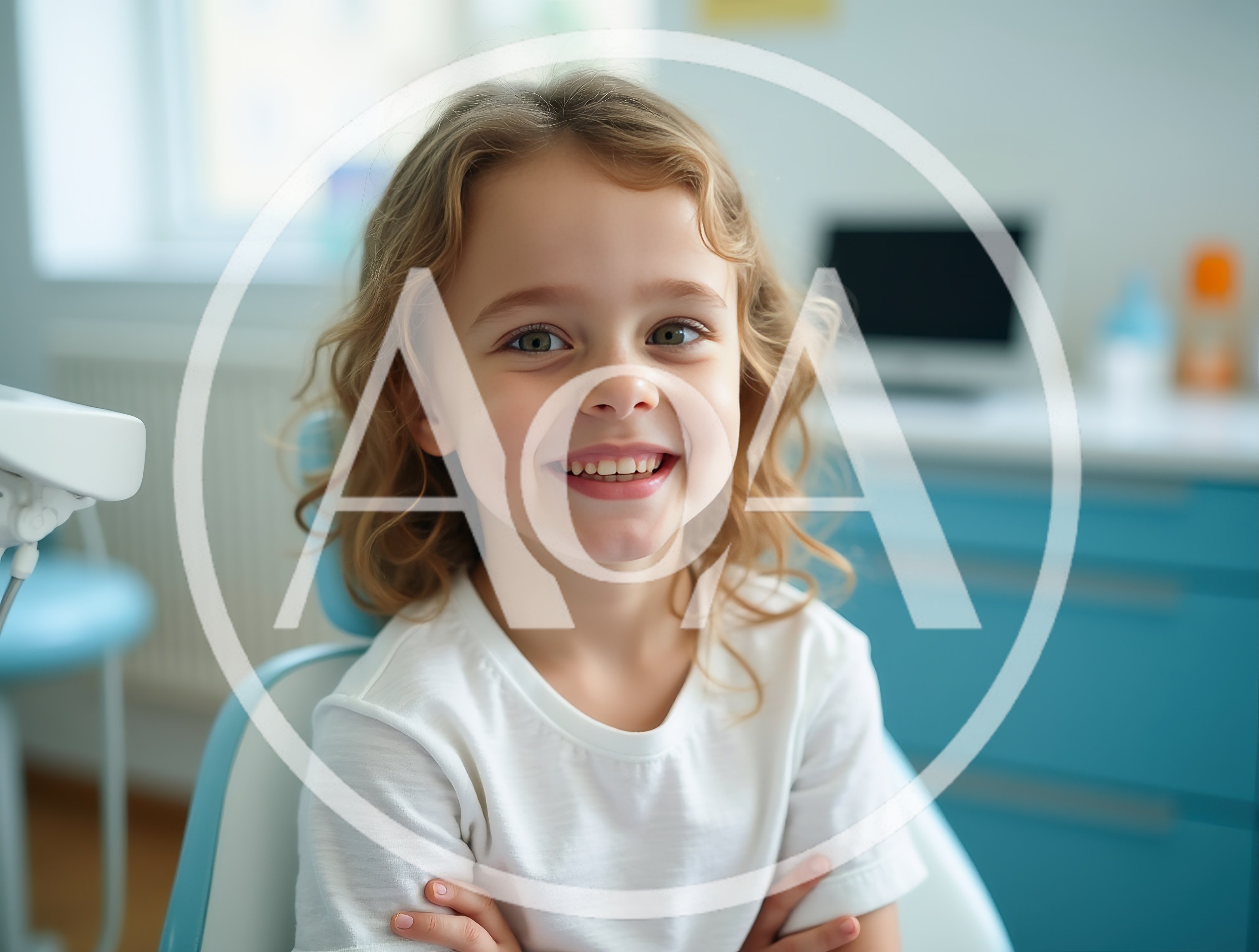 Happy Young Girl Sitting In A Dental Chair