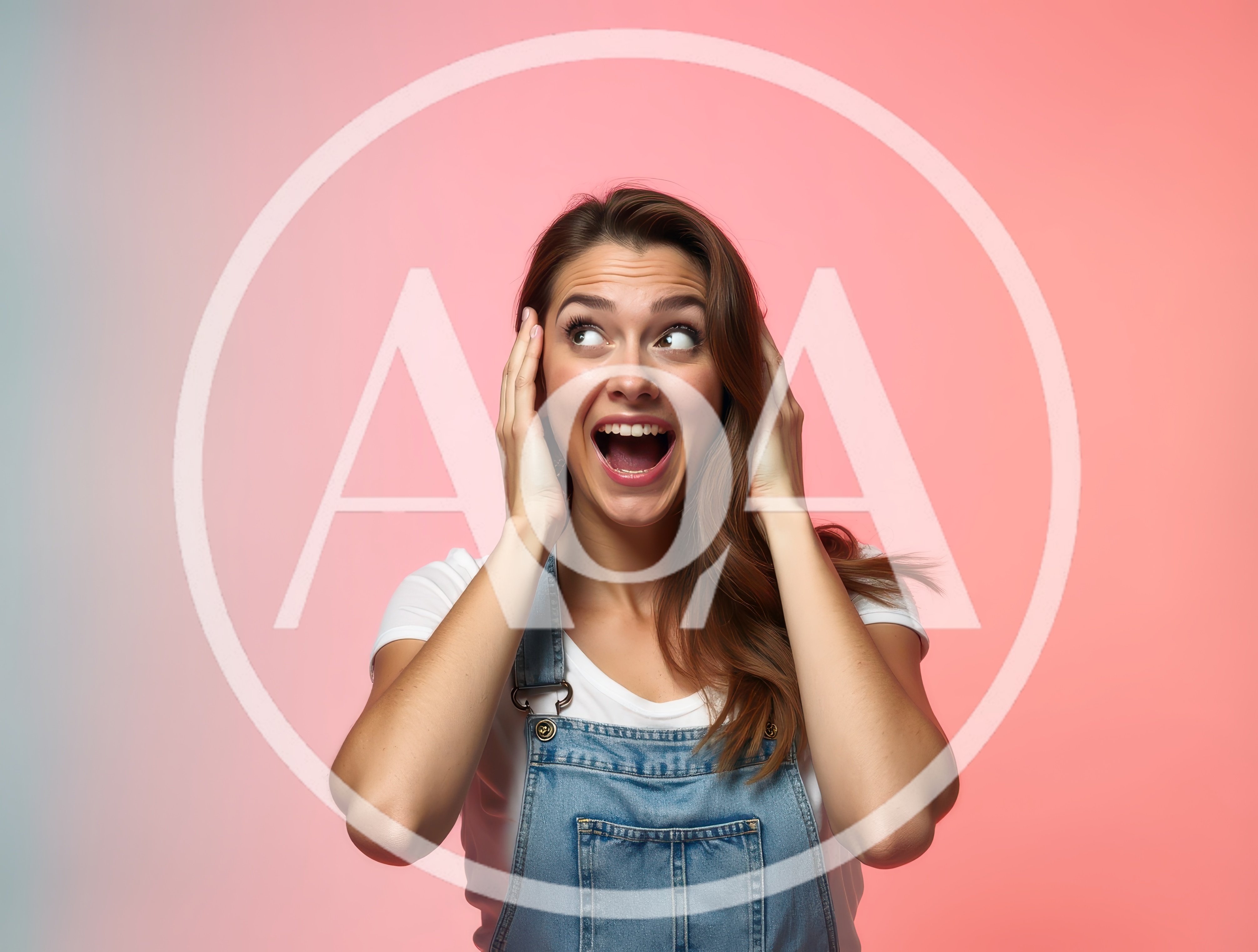 Surprised Young Woman With Mouth Open
