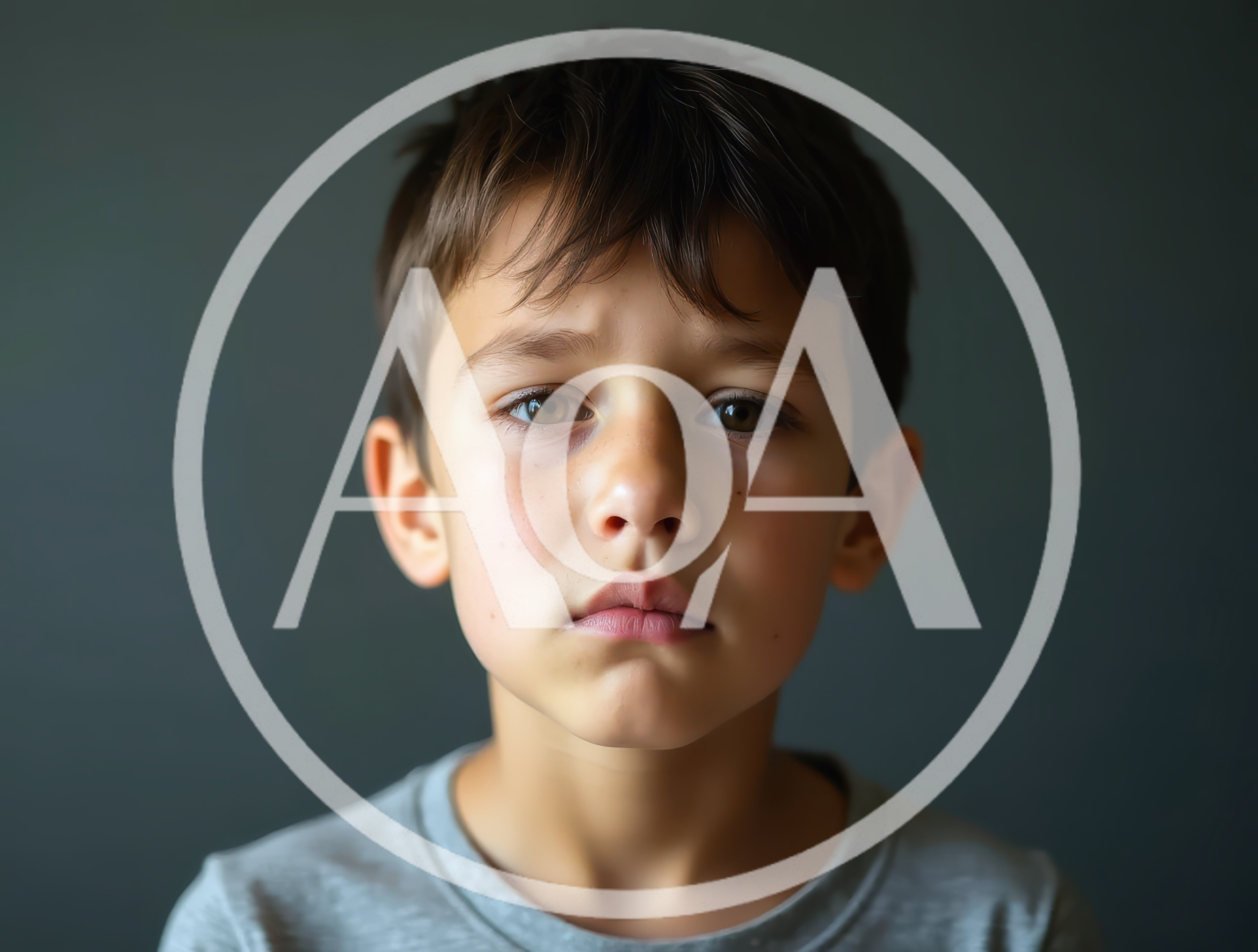 Portrait Of A Sad Young Boy