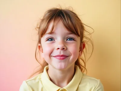 Portrait Of A Smiling Young Girl