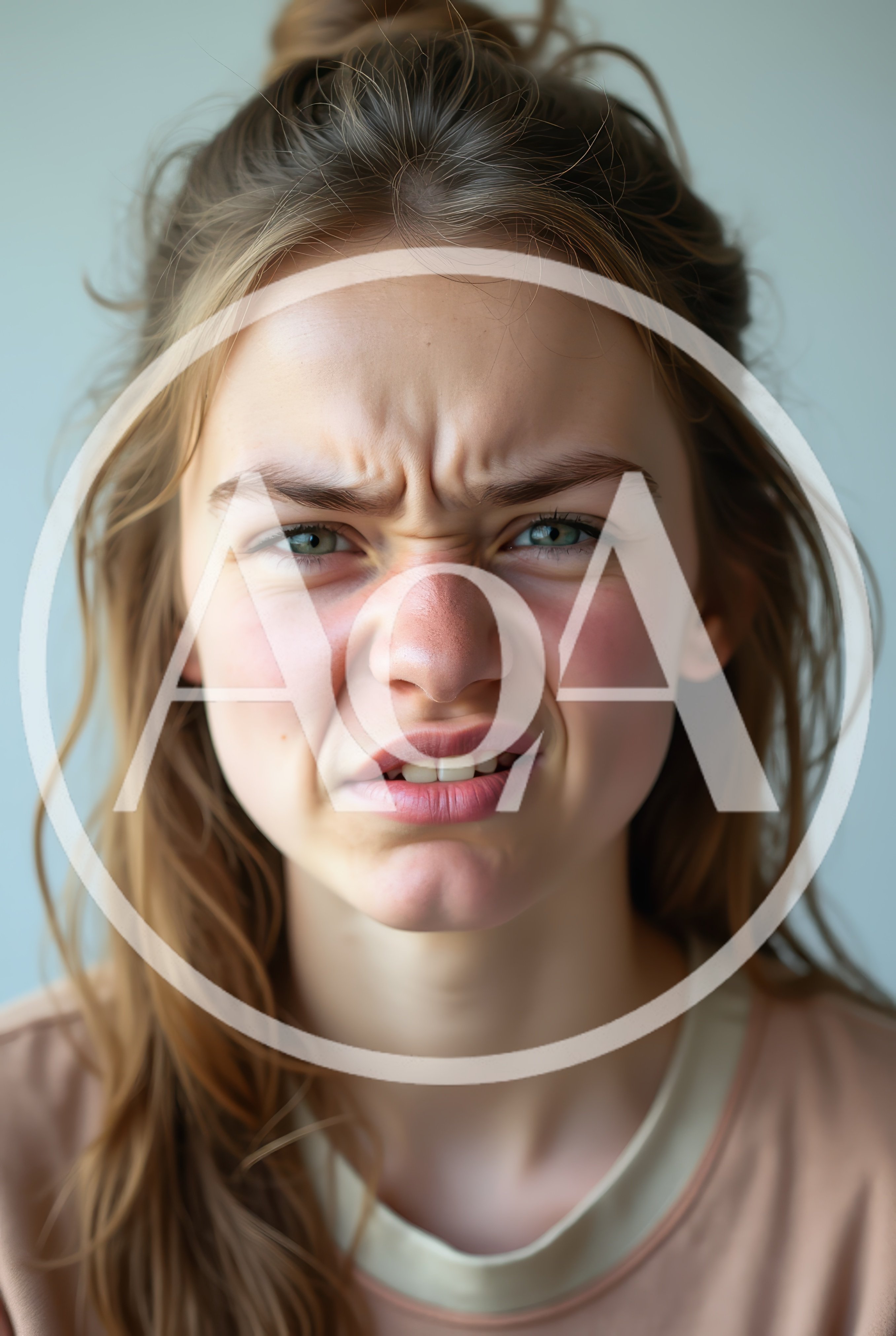 Young Woman Making A Disgusted Facial Expression