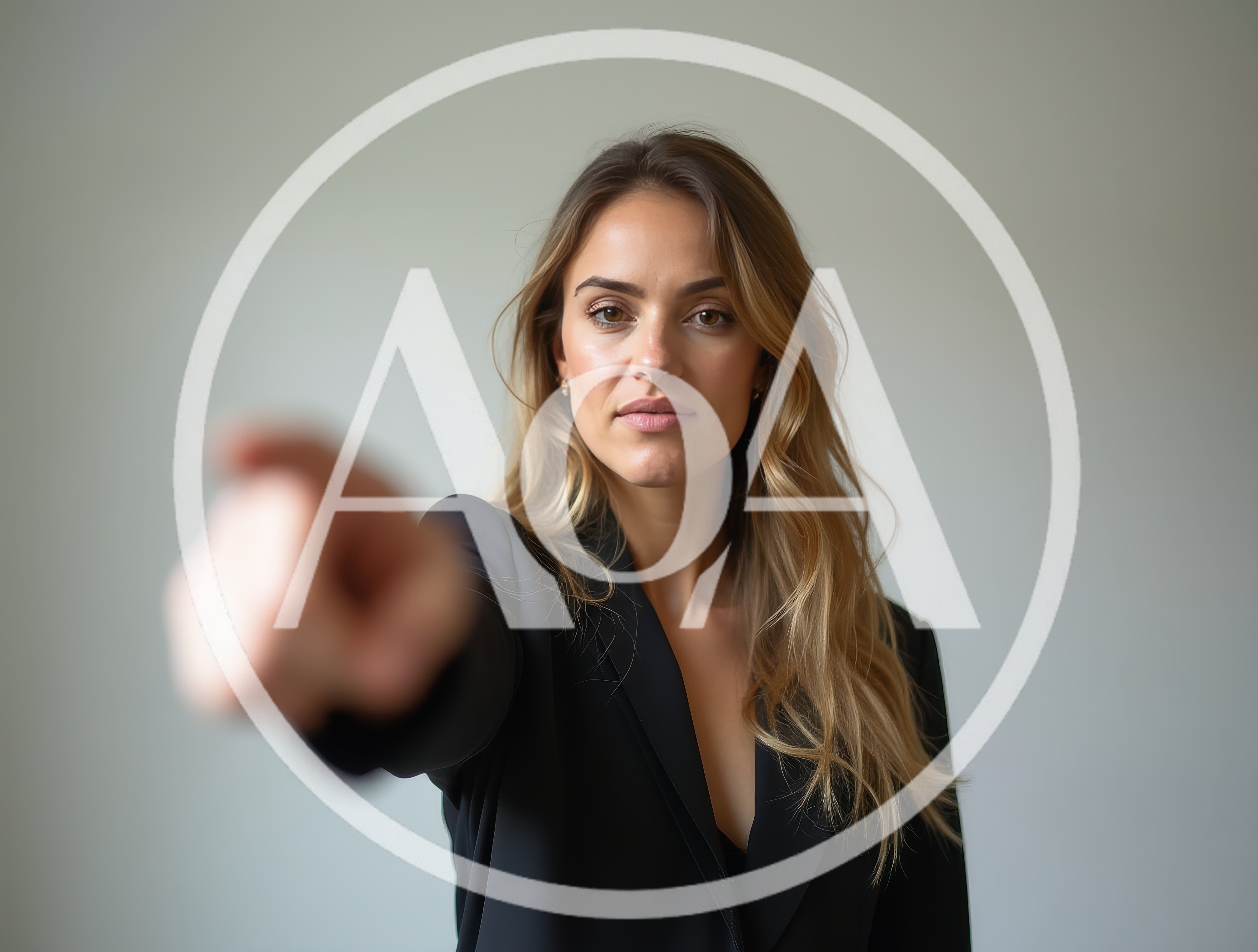 Professional Woman Pointing Directly At The Camera