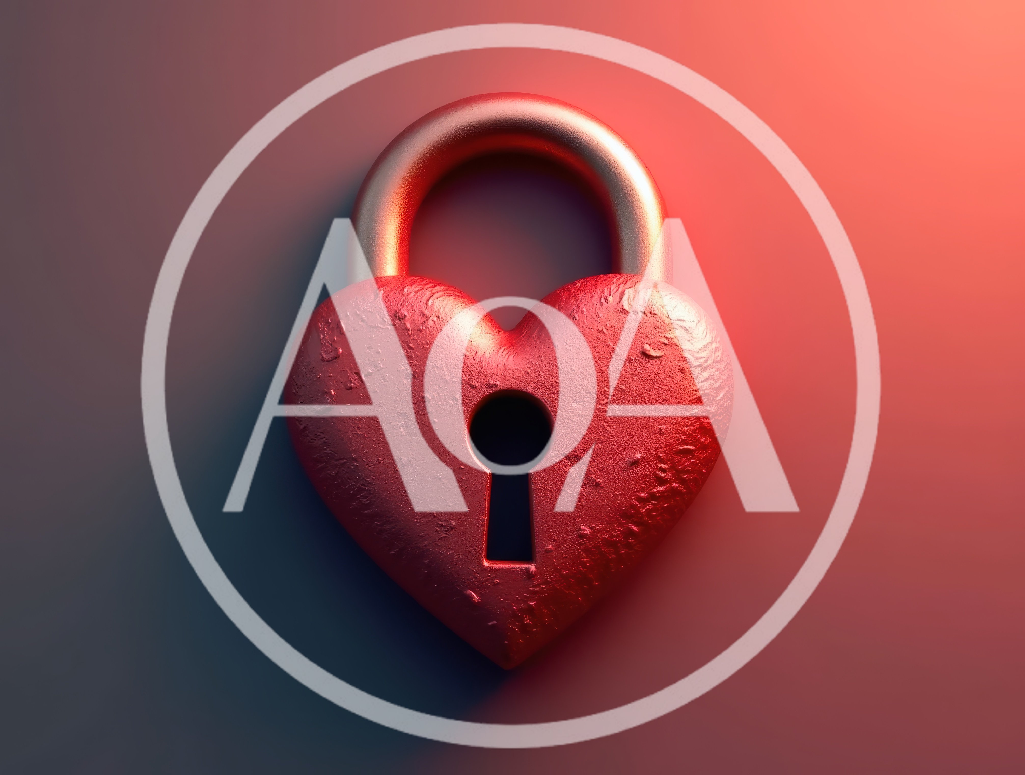 Heart Shaped Padlock With Keyhole