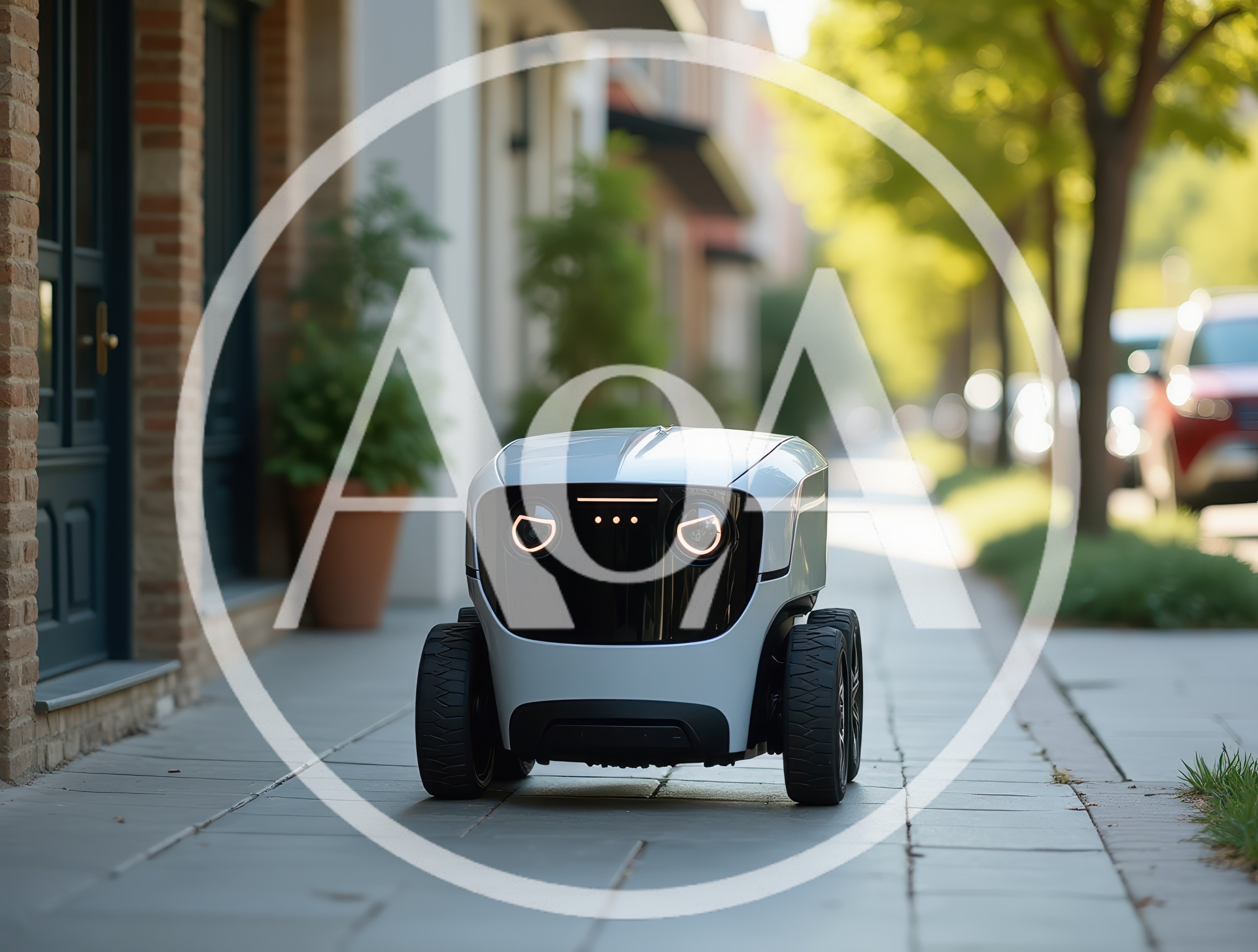 Autonomous Delivery Robot Navigating A City Sidewalk