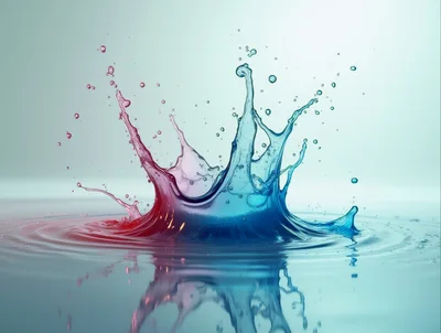 Dual Colored Water Splash Crown