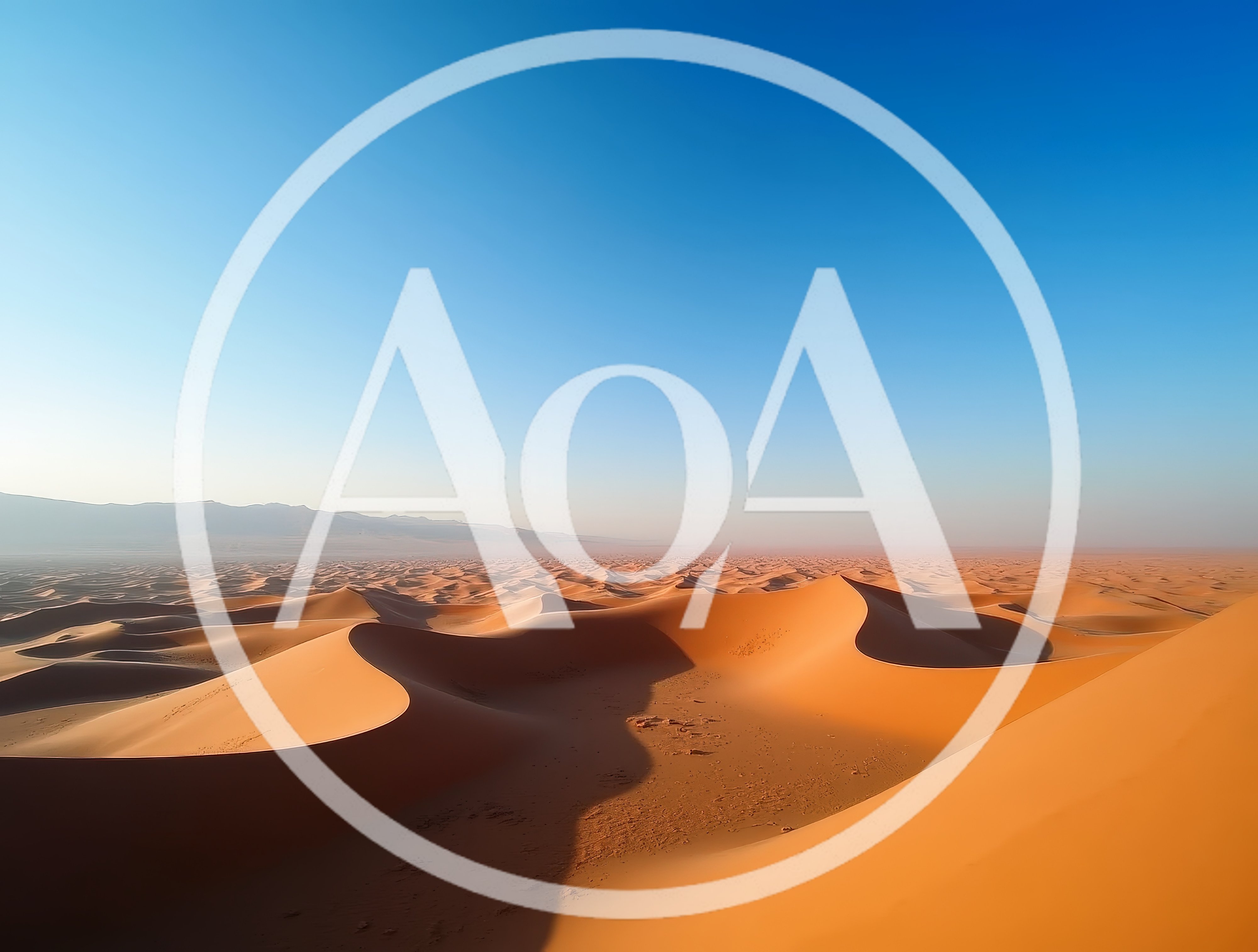 Vast Golden Sand Dunes In The Sahara Desert