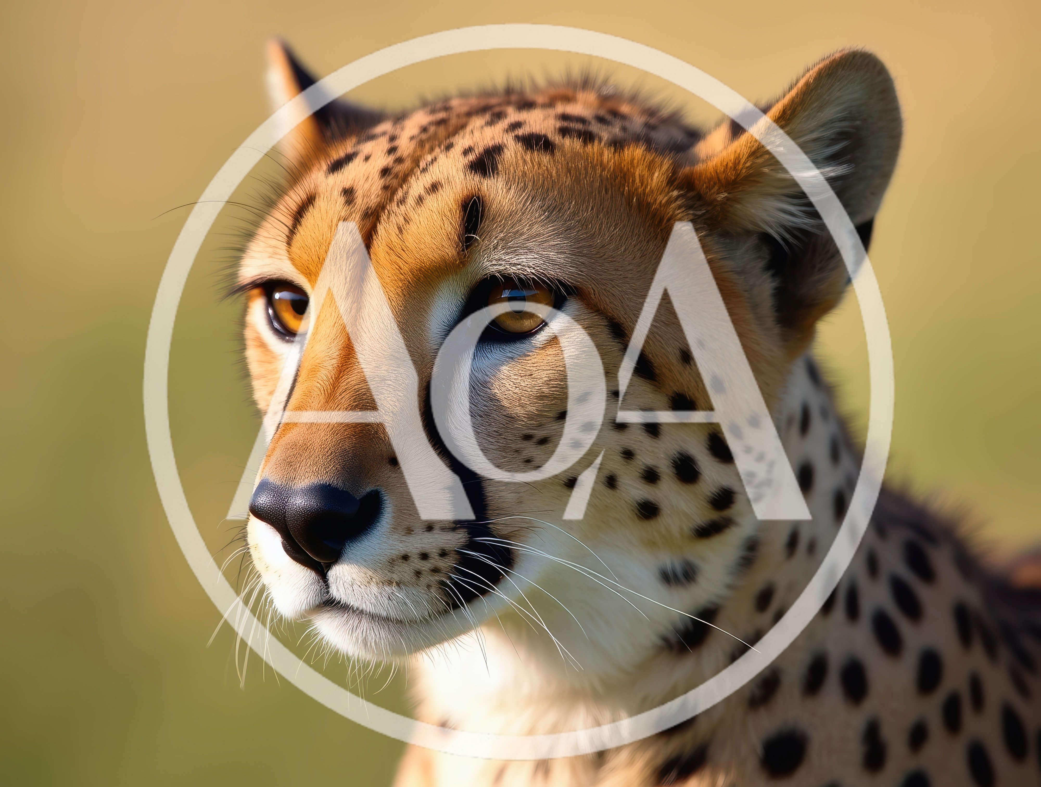 Close Up Portrait Of A Wild Cheetah