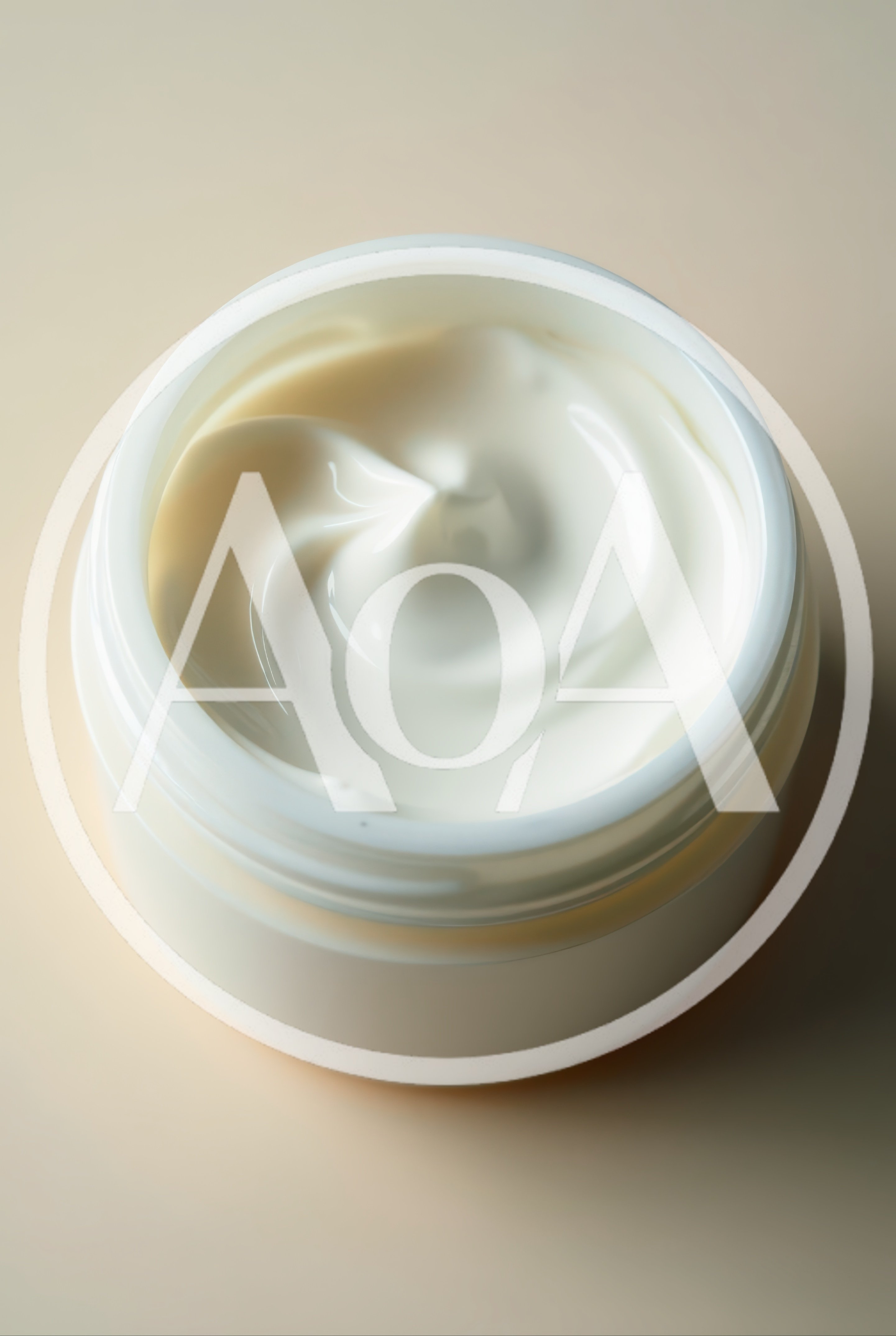 Open Jar Of White Face Cream