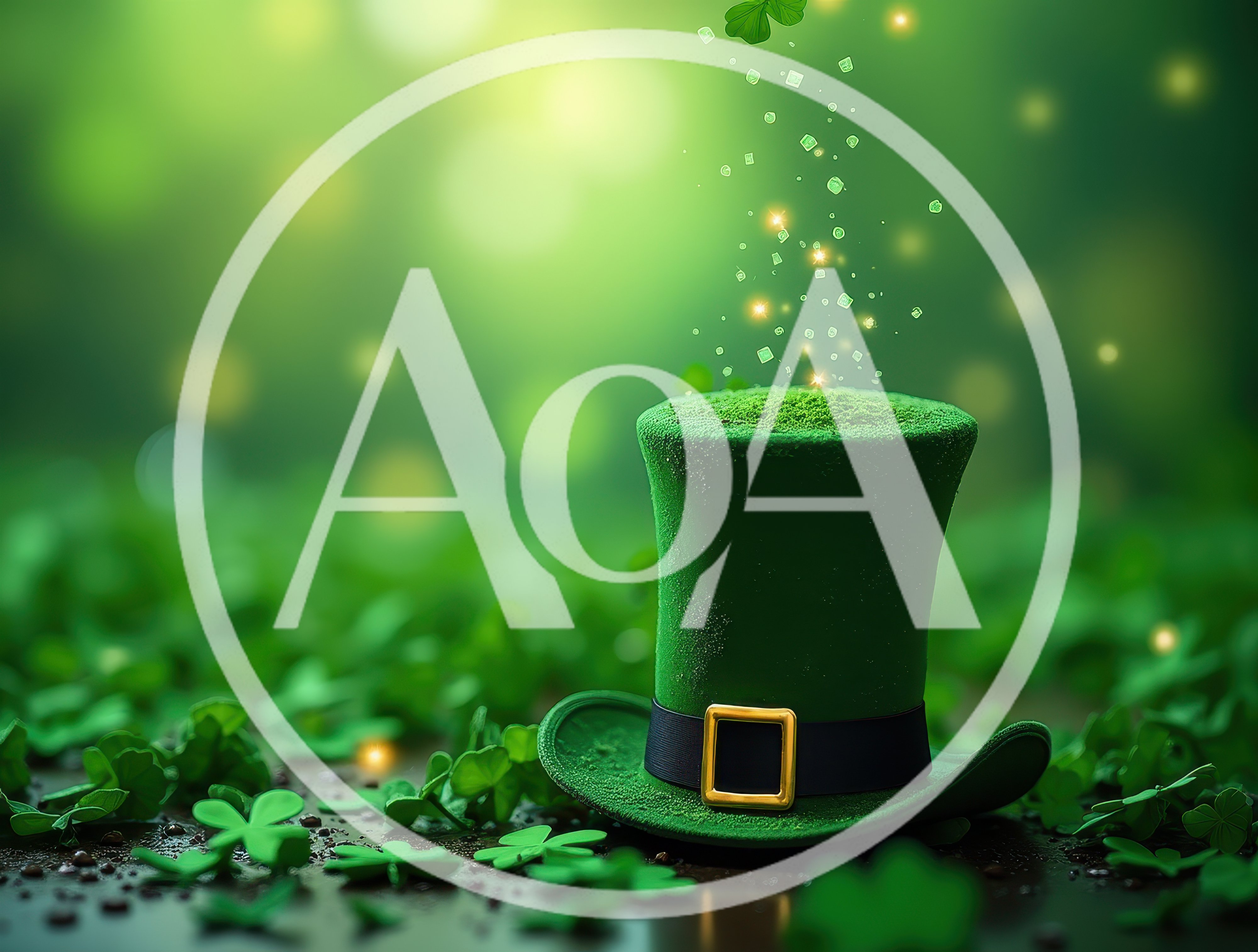 St Patricks Day Leprechaun Hat With Magical Sparkles