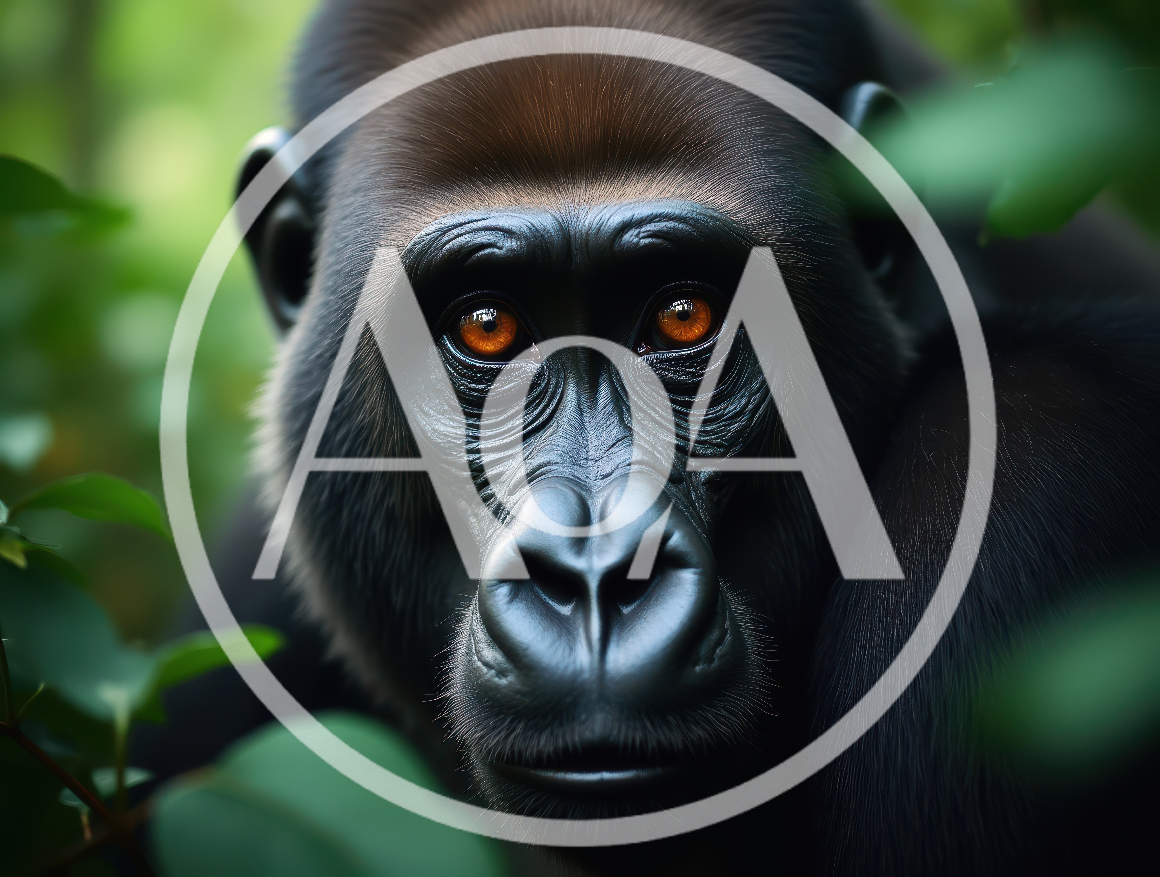 Close Up Portrait Of A Gorilla In The Wild