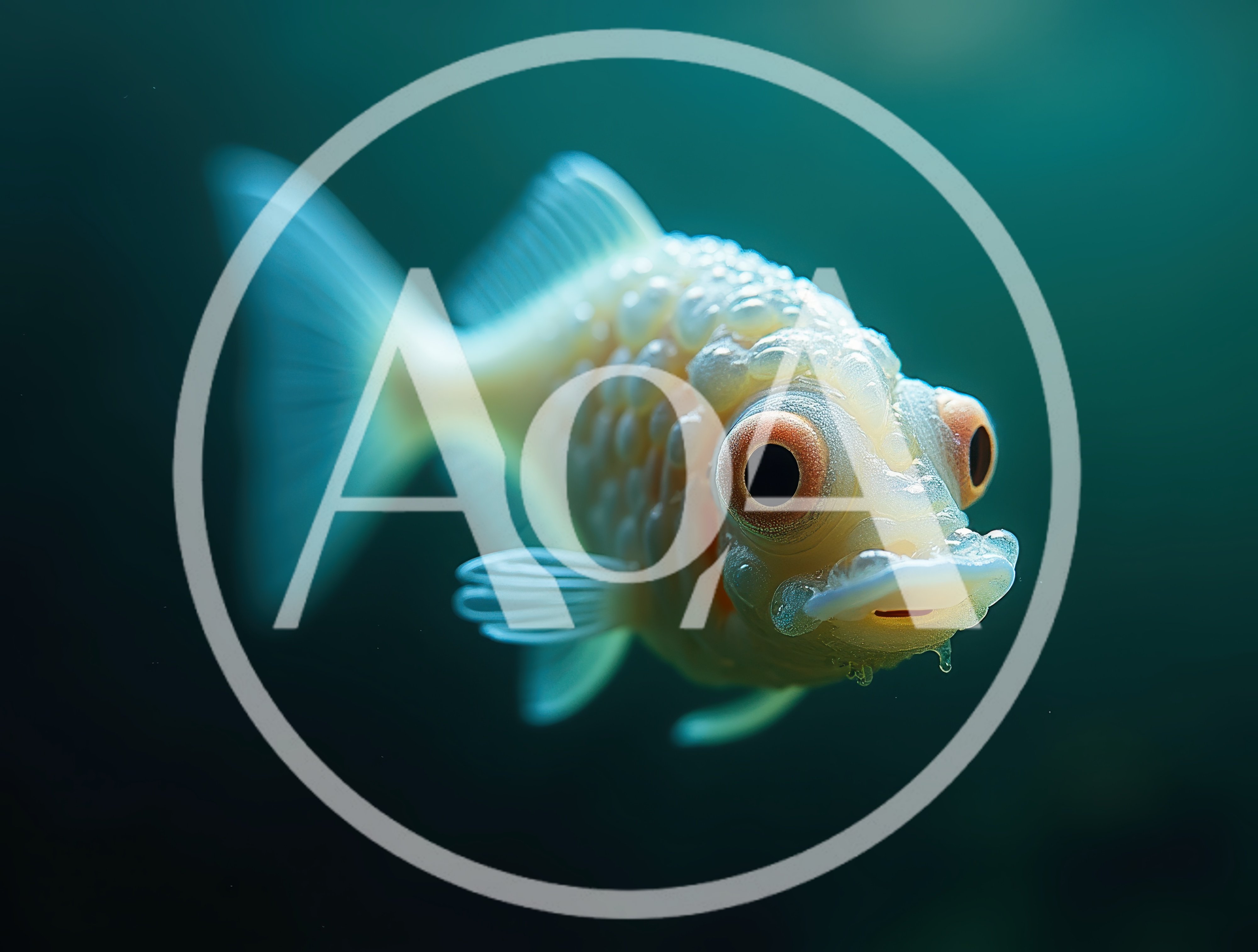 Close Up Of A Pearlscale Goldfish Swimming